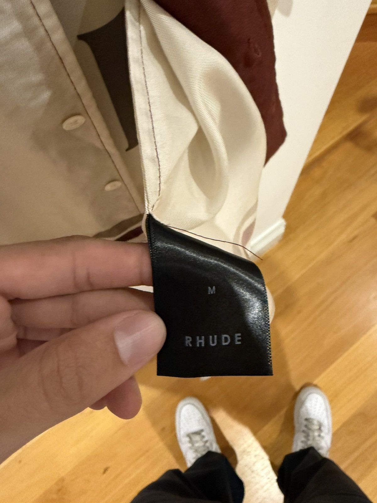 Rhude Rhude racing shirt White/ Maroon Size US M / EU 48-50 / 2 - 3 Thumbnail