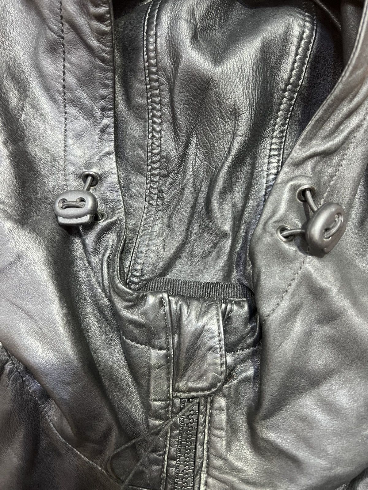Diesel DIESEL L-MATHIAS LEATHER JACKET SIZE L Size US L / EU 52-54 / 3 - 11 Thumbnail