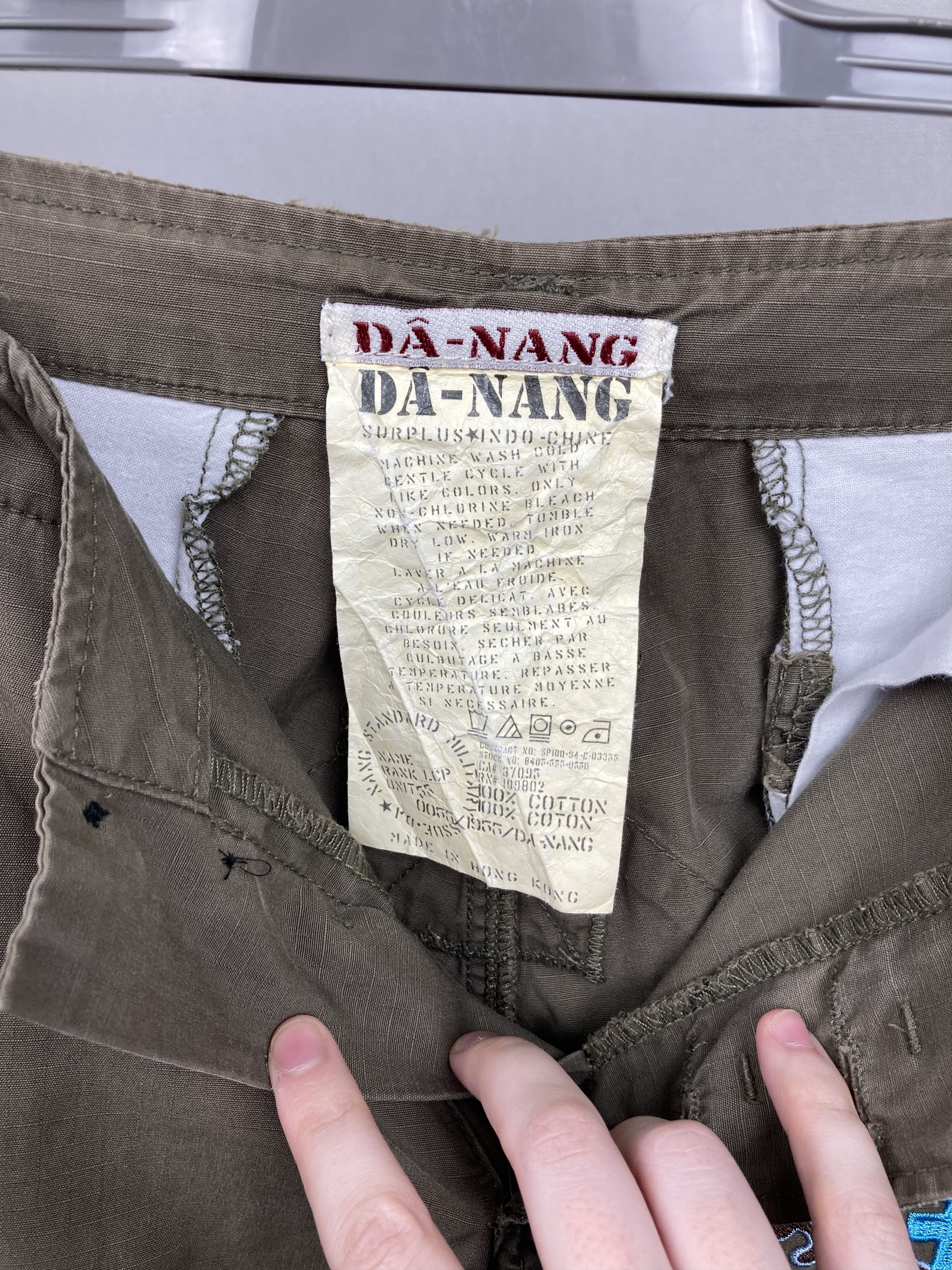 Japanese Brand 288$ RRP Da Nang Made in Hong Kong Military Cargo Pants Size 29" - 11 Thumbnail