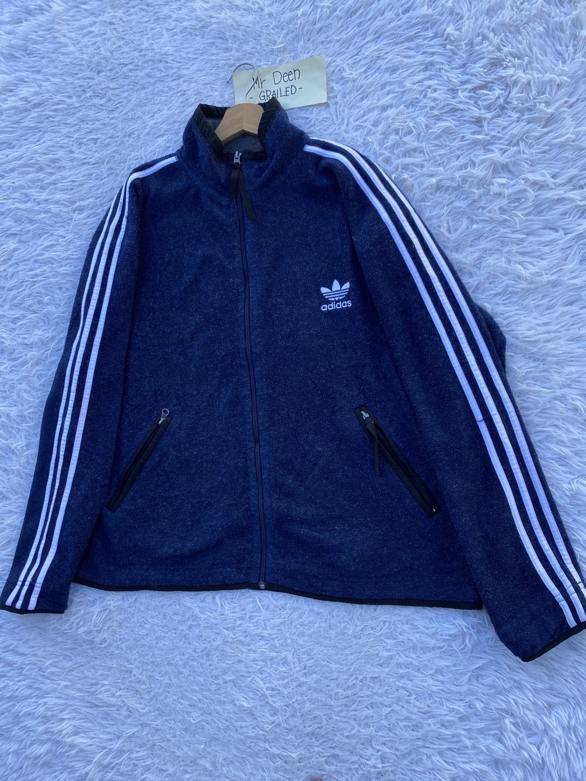 Adidas Rare ADIDAS Blue Sweater Size US L / EU 52-54 / 3 - 10 Thumbnail
