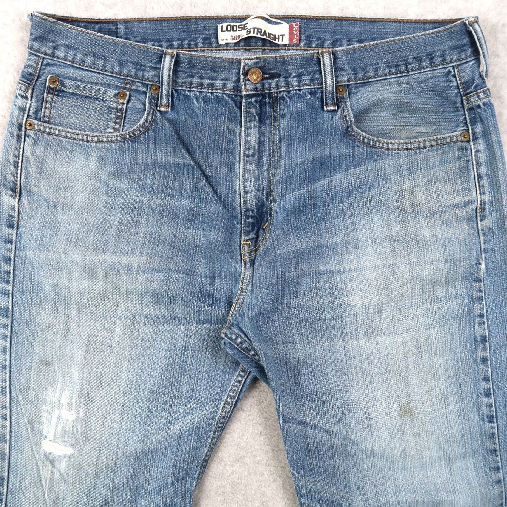 Levi's VINTAGE Levi's 569 Men Jeans Blue Denim Size 36x30 Loose Straight Relaxed Denim Jeans Men Blue 36 30 Levi's 569 Size US 36 / EU 52 - 3 Thumbnail
