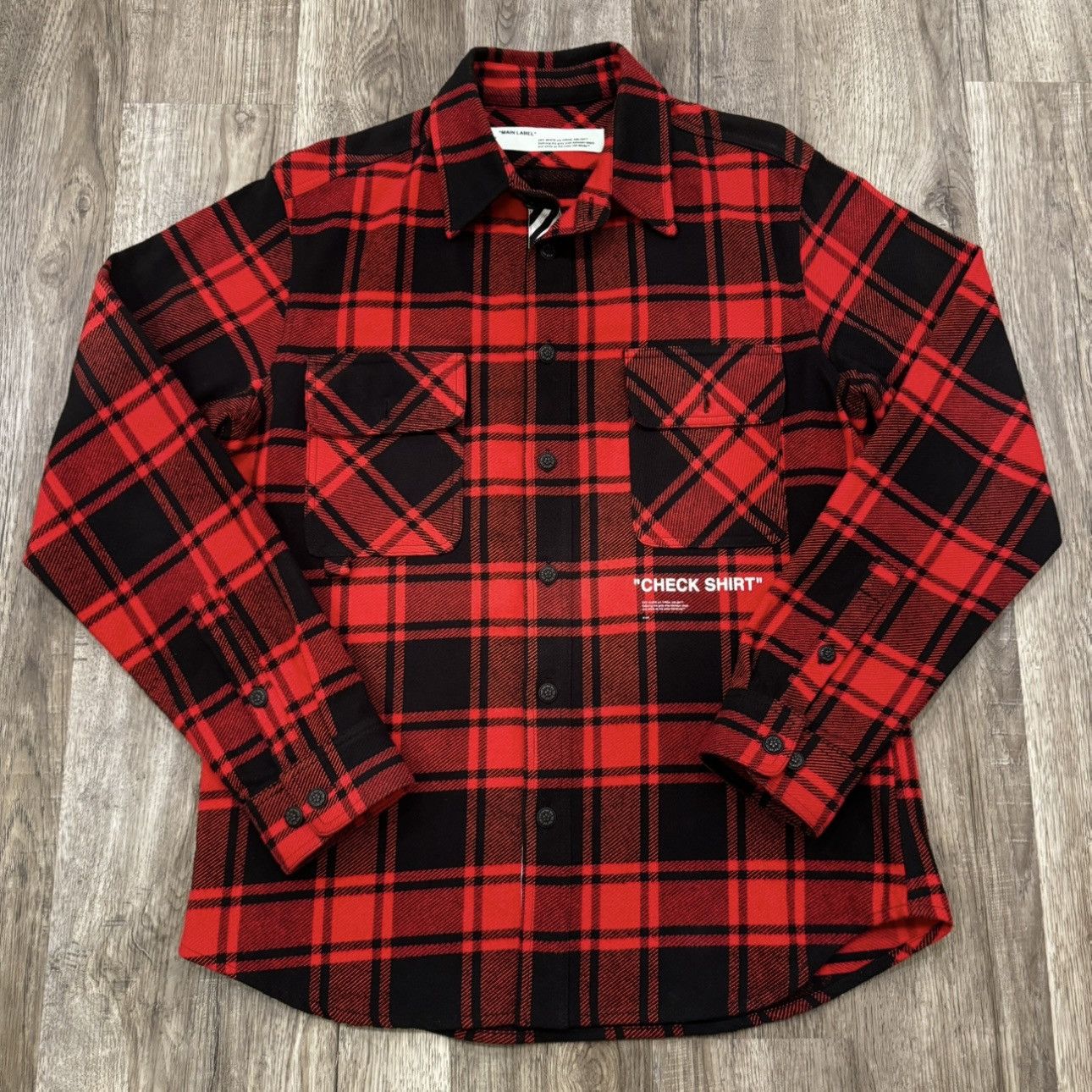 Off-White Off-White 2018 Check Shirt Plaid Flannel Size US L / EU 52-54 / 3 - 1 Thumbnail