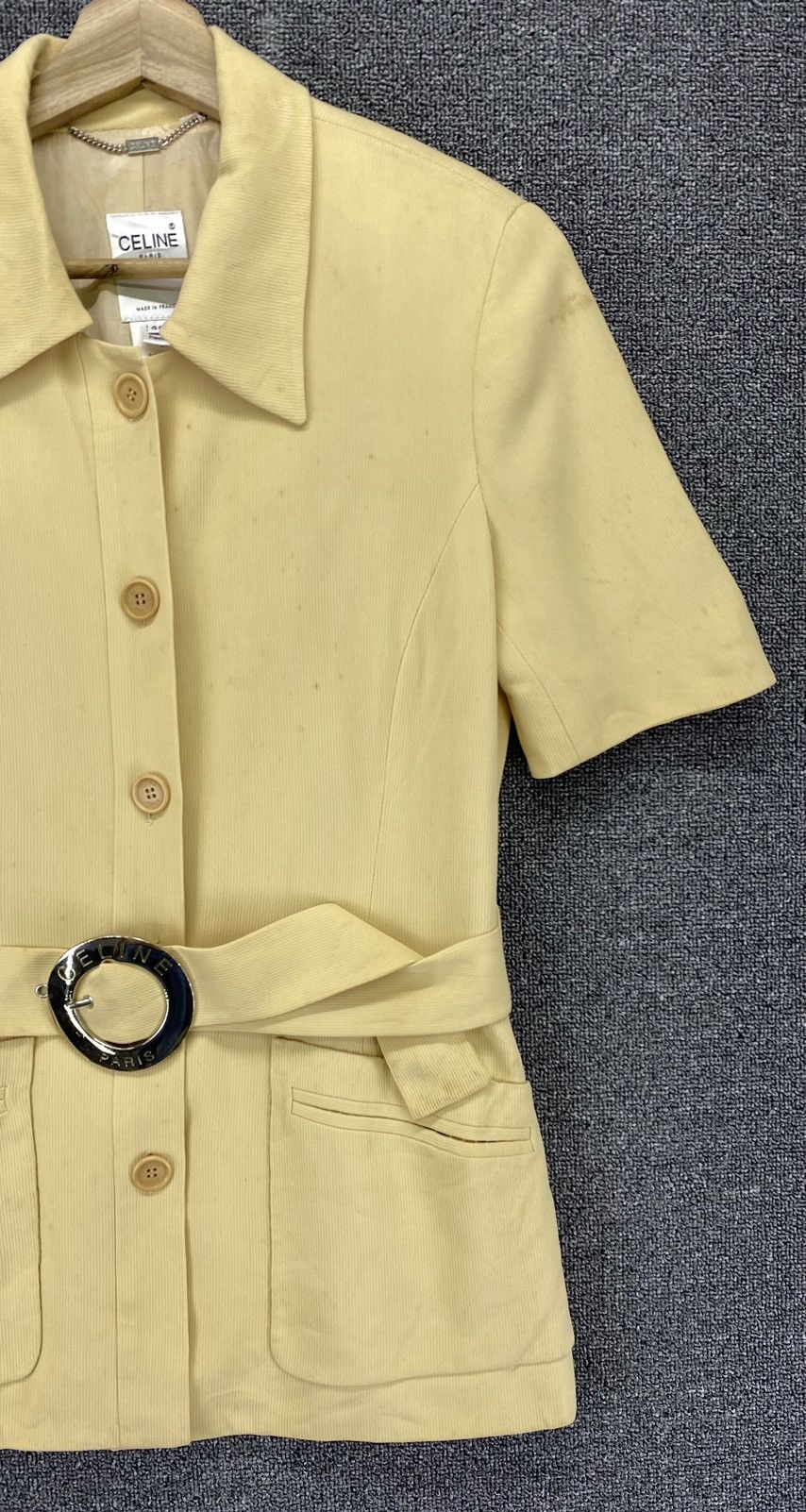 Celine Vintage Celine Paris Shirts Button Up Flannel Size M / US 6-8 / IT 42-44 - 4 Thumbnail