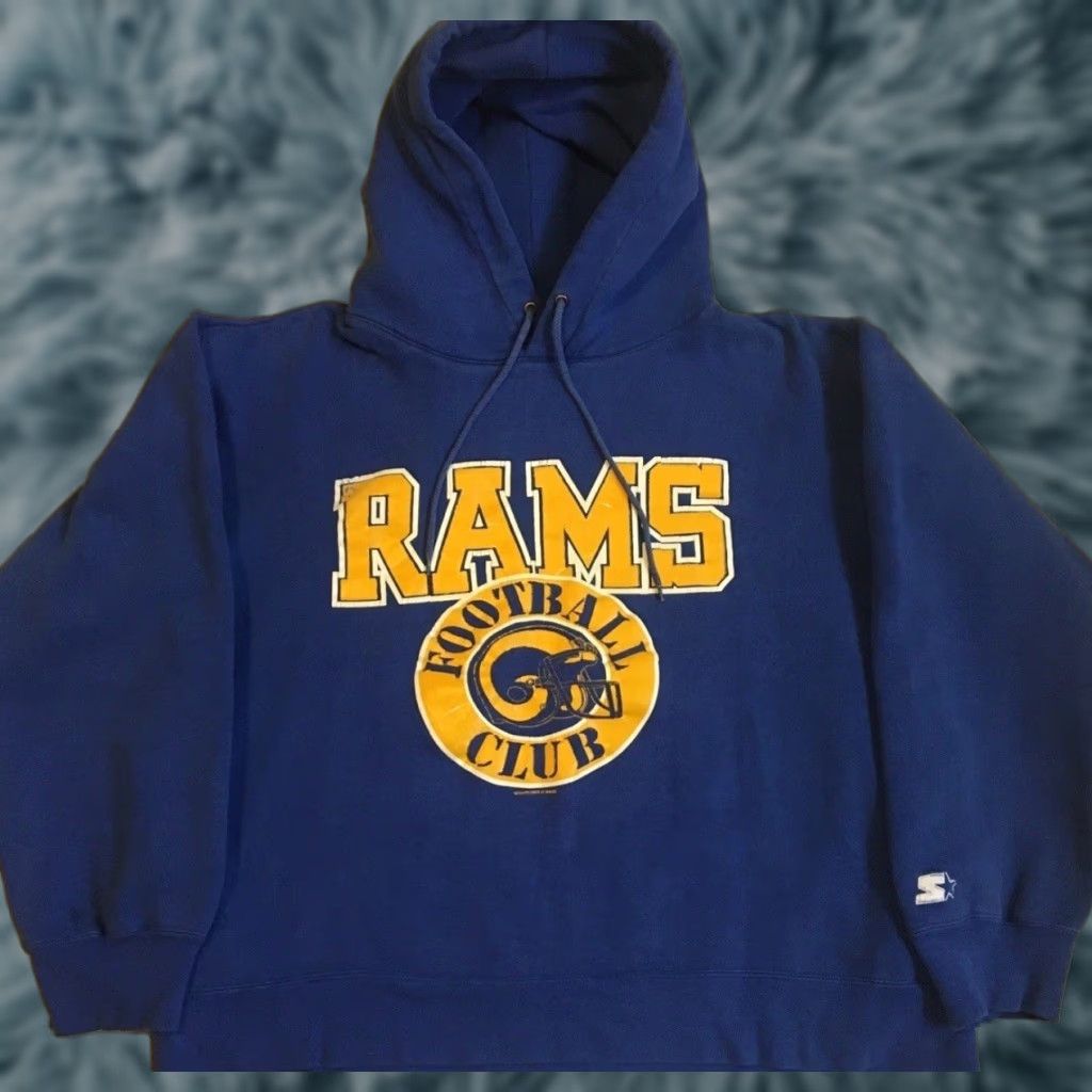 Starter VINTAGE Starter Los Angeles Rams Faded Boxy Hoodie M L Football NFL Grunge 90s Blues Size US M / EU 48-50 / 2 - 1 Thumbnail