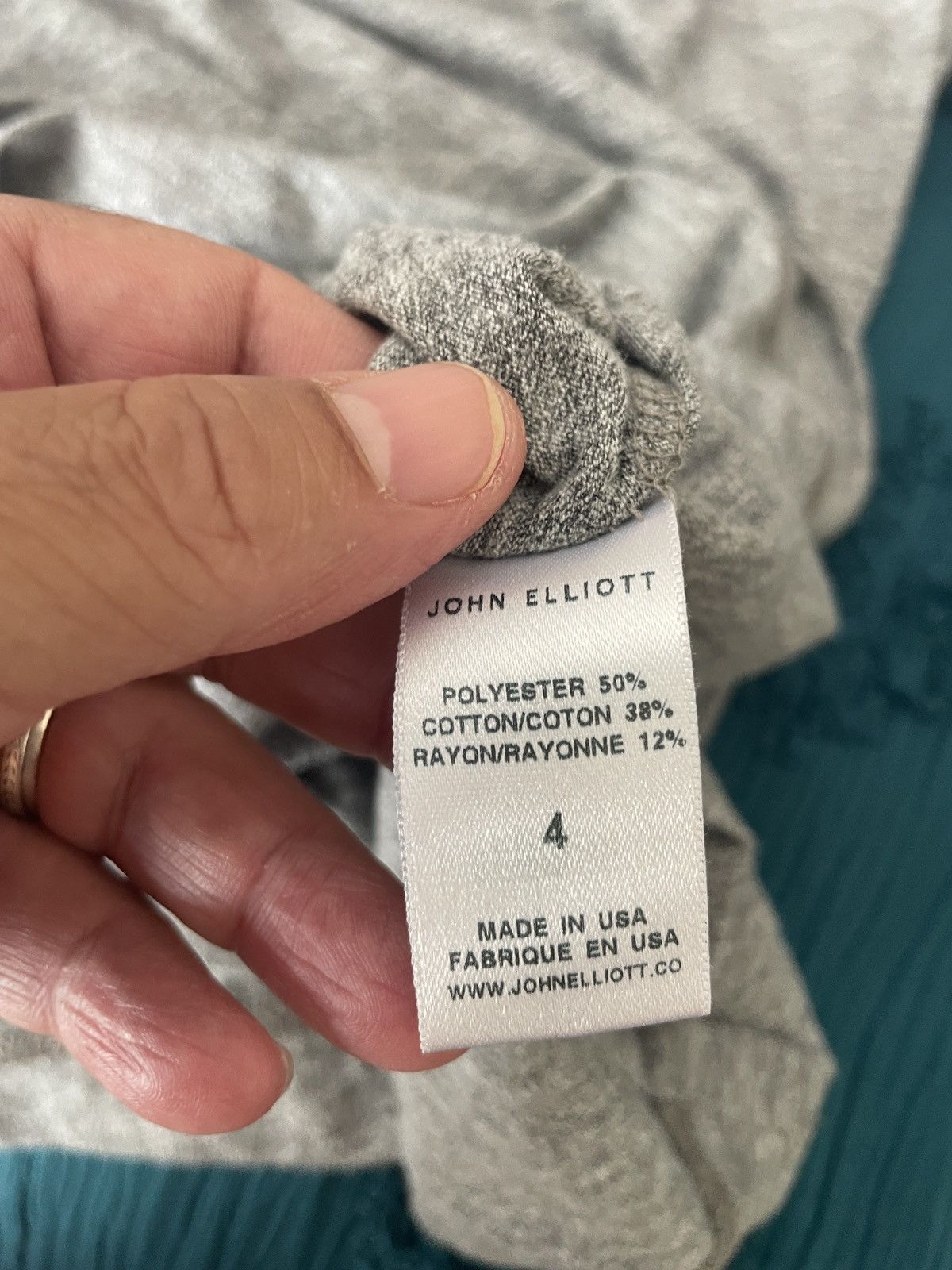 John Elliott Extended length SS crewneck tee Size US L / EU 52-54 / 3 - 7 Thumbnail