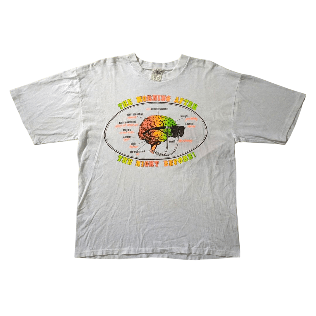 Vintage Vintage 90s Humor Oversized T-shirt Size US XL / EU 56 / 4 - 1 Thumbnail