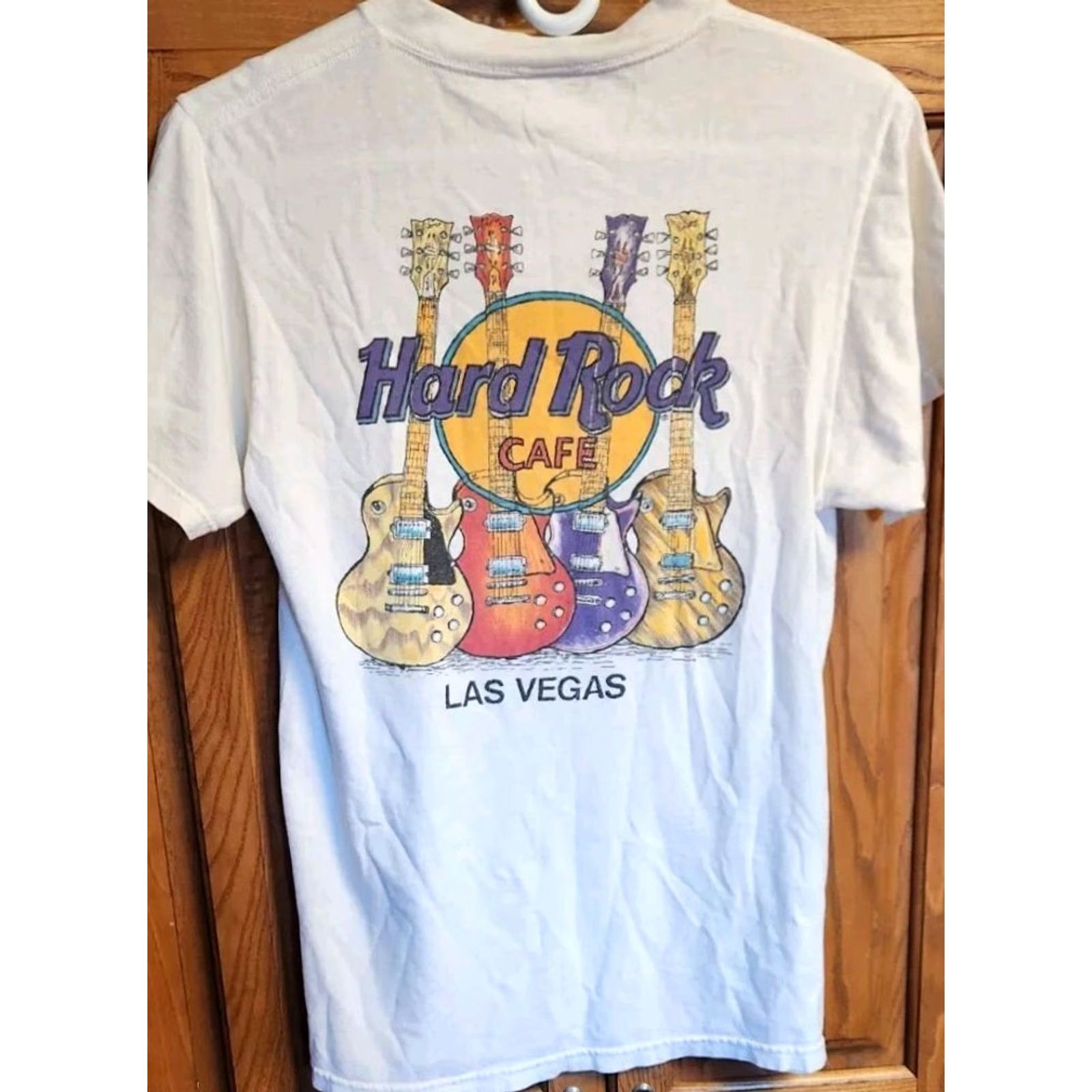 Hard Rock Cafe HARD ROCK CAFE Shirt Las Vegas Vintage USA MADE Small White Unisex 1990s Graphic Tee Mens WomenS Girls Boys Size US S / EU 44-46 / 1 - 2 Thumbnail