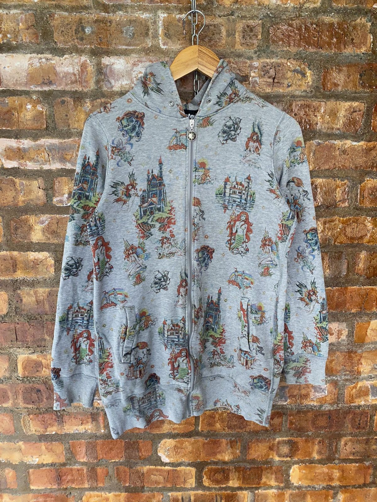 Hysteric Glamour 1990s RARE!! HYSTERIC Mermaid Kingdom skull Naked Pin-Up Size M / US 6-8 / IT 42-44 - 2 Thumbnail