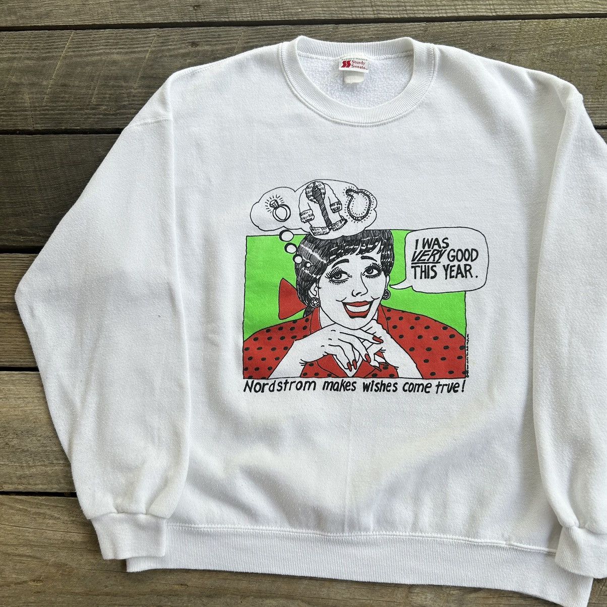 Vintage Vintage 80s Nordstrom Clothing Store Pop Art Sweatshirt Size US XL / EU 56 / 4 - 1 Thumbnail