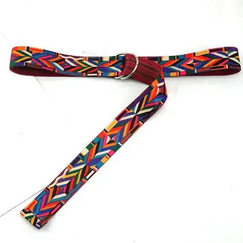 American Edition × Other Belts Bohemian Colorful Belt Fashion Psychedelic Multicolor Size ONE SIZE - 3 Thumbnail