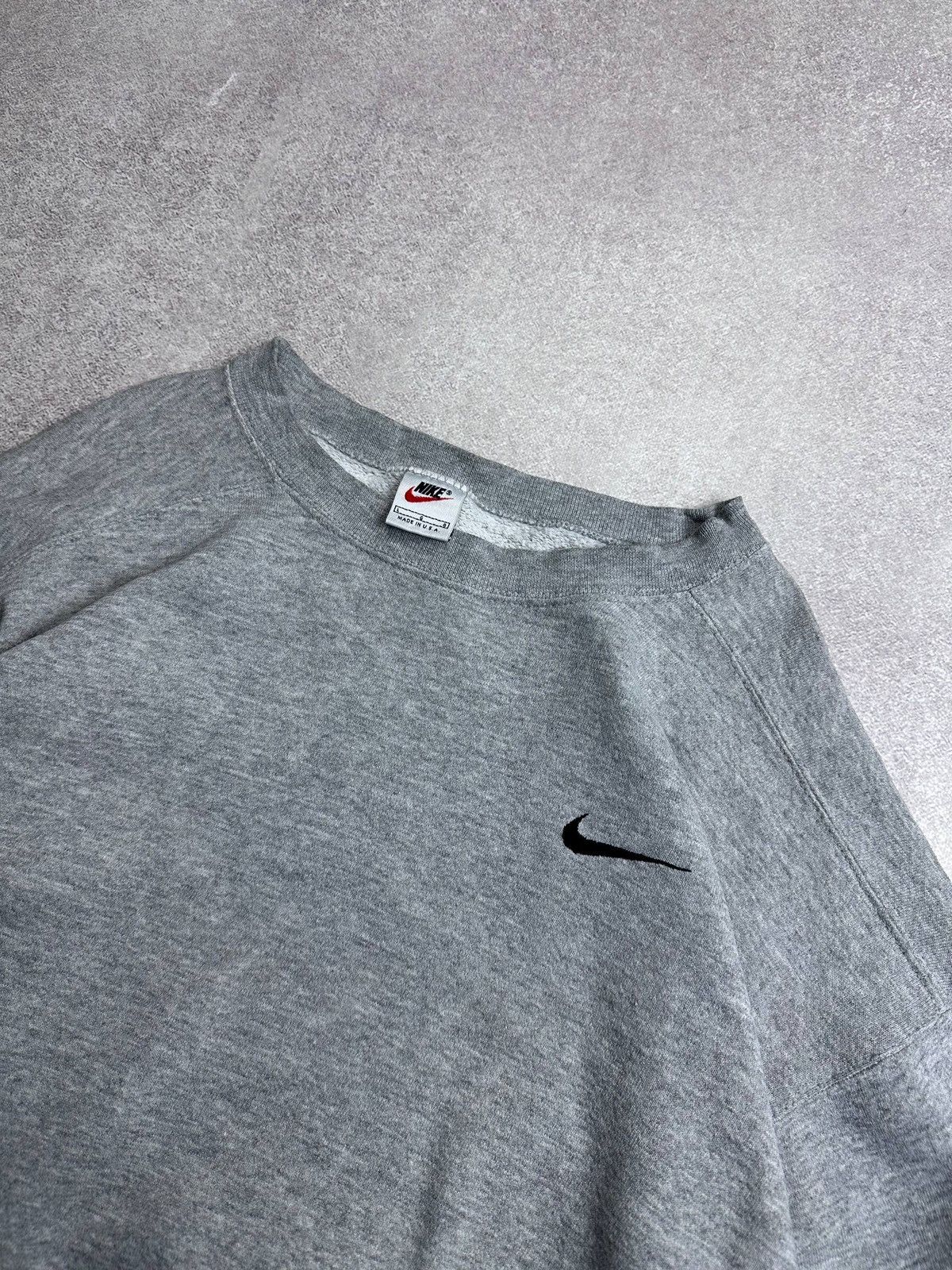 Nike Vintage 90s Nike Swoosh Made In USA Boxy Sweatshirt Rare L Size US L / EU 52-54 / 3 - 3 Thumbnail