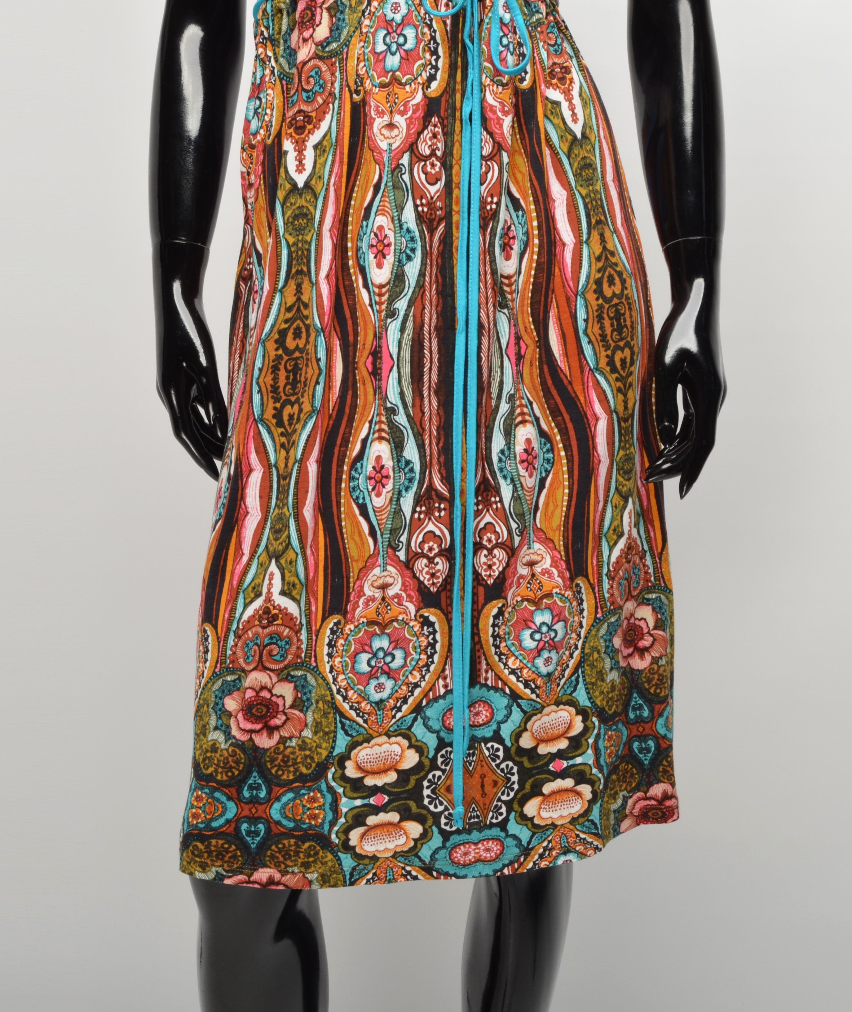 Desigual × Vintage Desigual Boho Y2K V-neck Short Sleeve Floral Dress Size M / US 6-8 / IT 42-44 - 3 Thumbnail