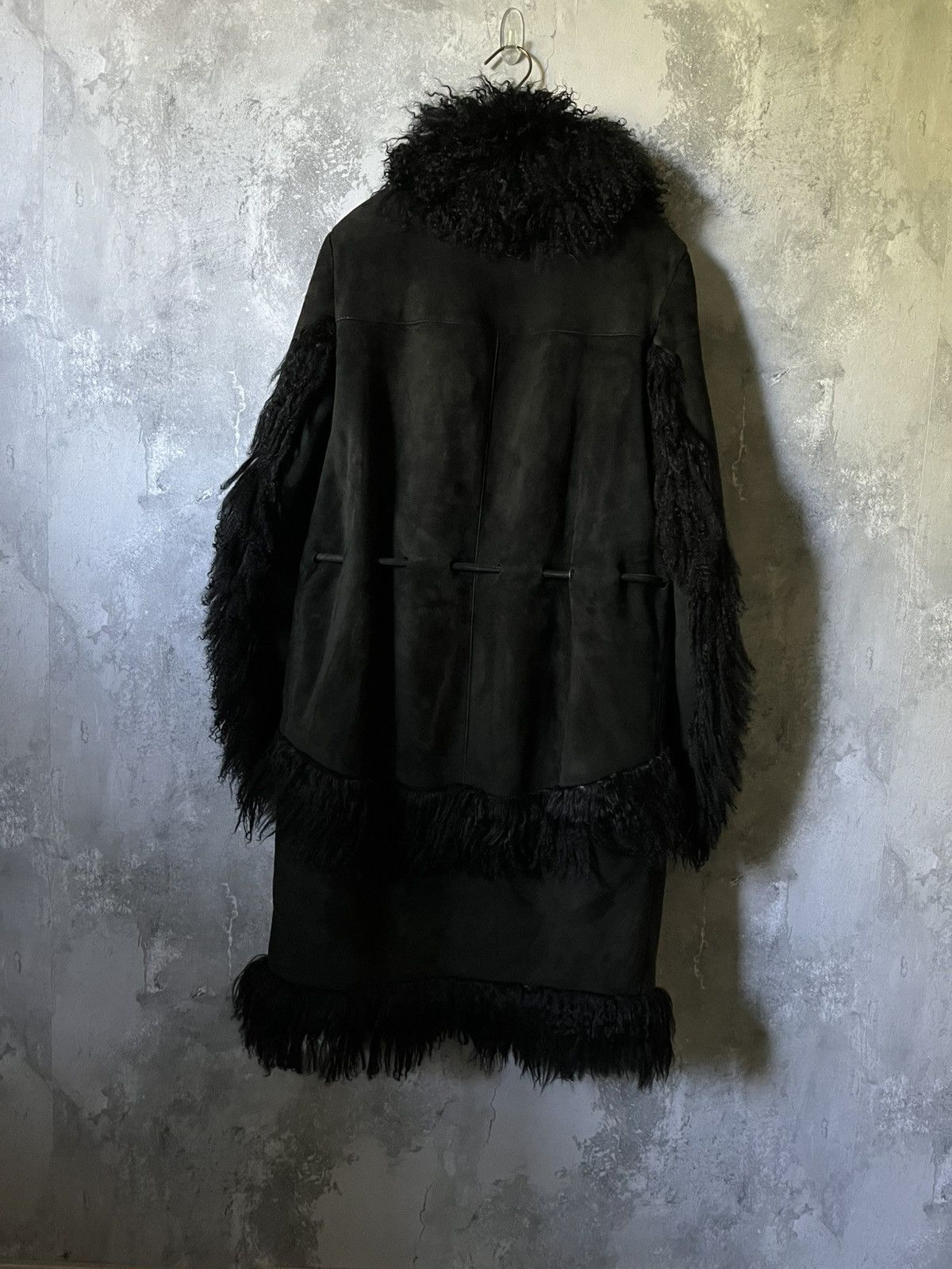 Gucci Gucci F/W 99 by Tom Ford Mongolian lamb leather fur coat Size L / US 10 / IT 46 - 8 Thumbnail
