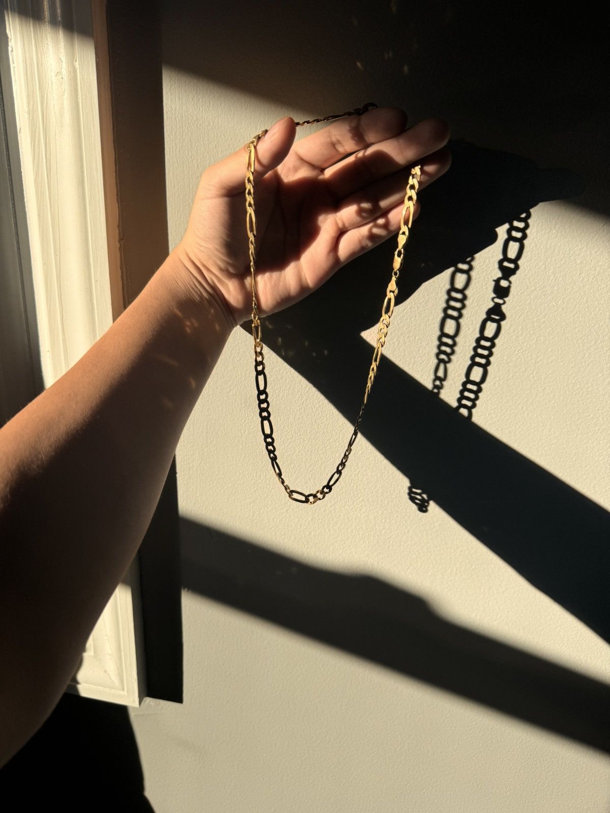 Jewelry Gold 925 Italy Figaro Chain Size ONE SIZE - 4 Thumbnail