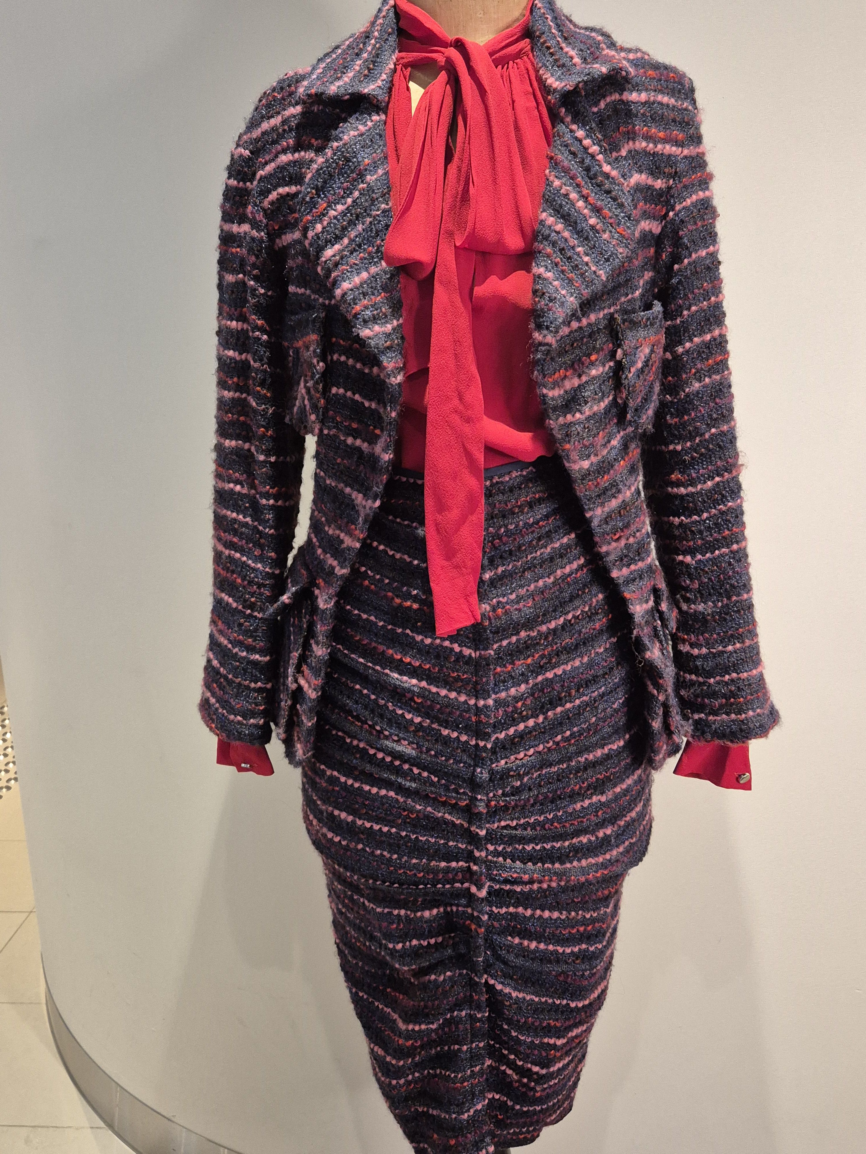 Nina Ricci Nina Ricci wool/silk boucle 2 piece suit Y2K Size XS / US 0-2 / IT 36-38 - 6 Thumbnail