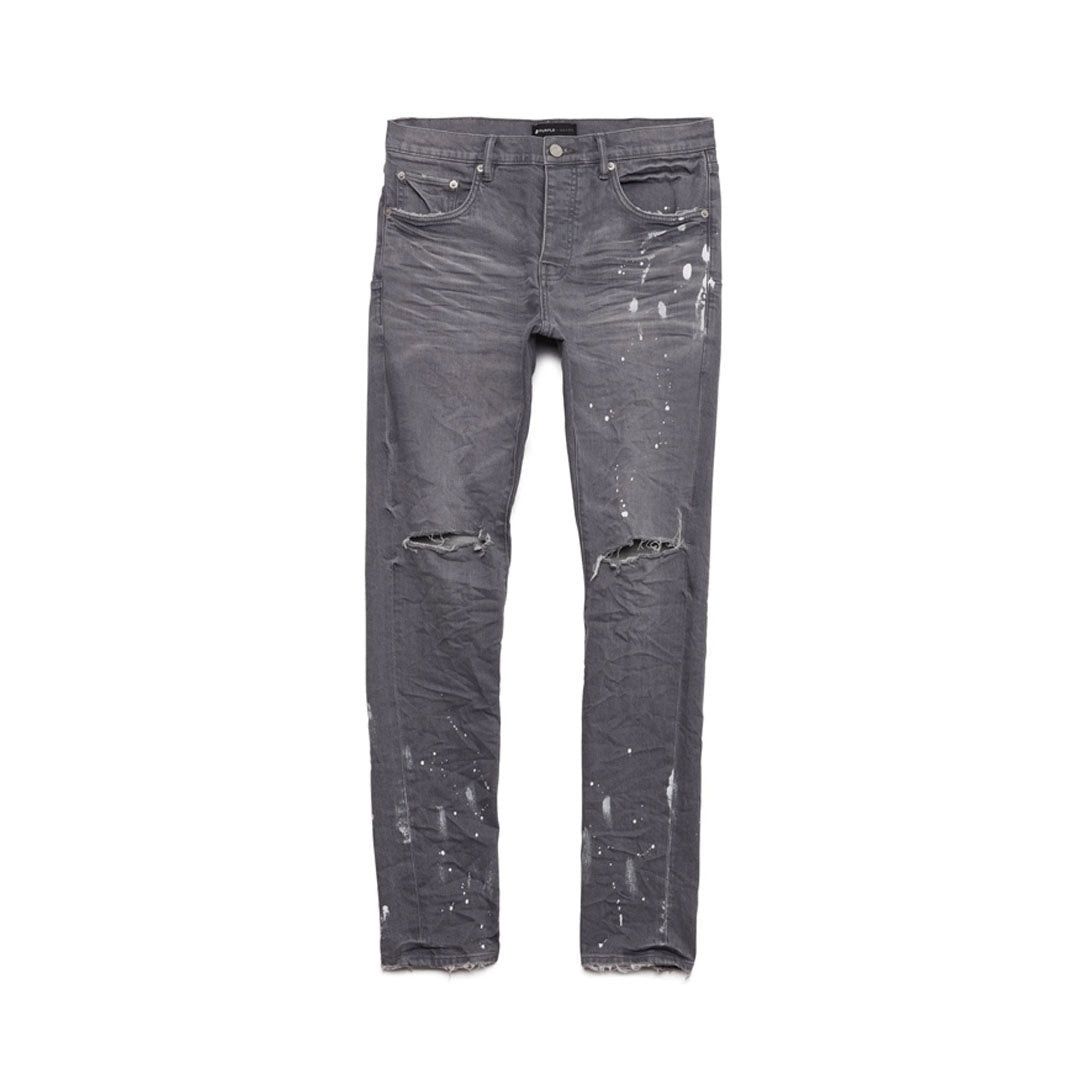 Purple Brand Worn Grey Knee Slit Jeans Size US 36 / EU 52 - 1 Thumbnail