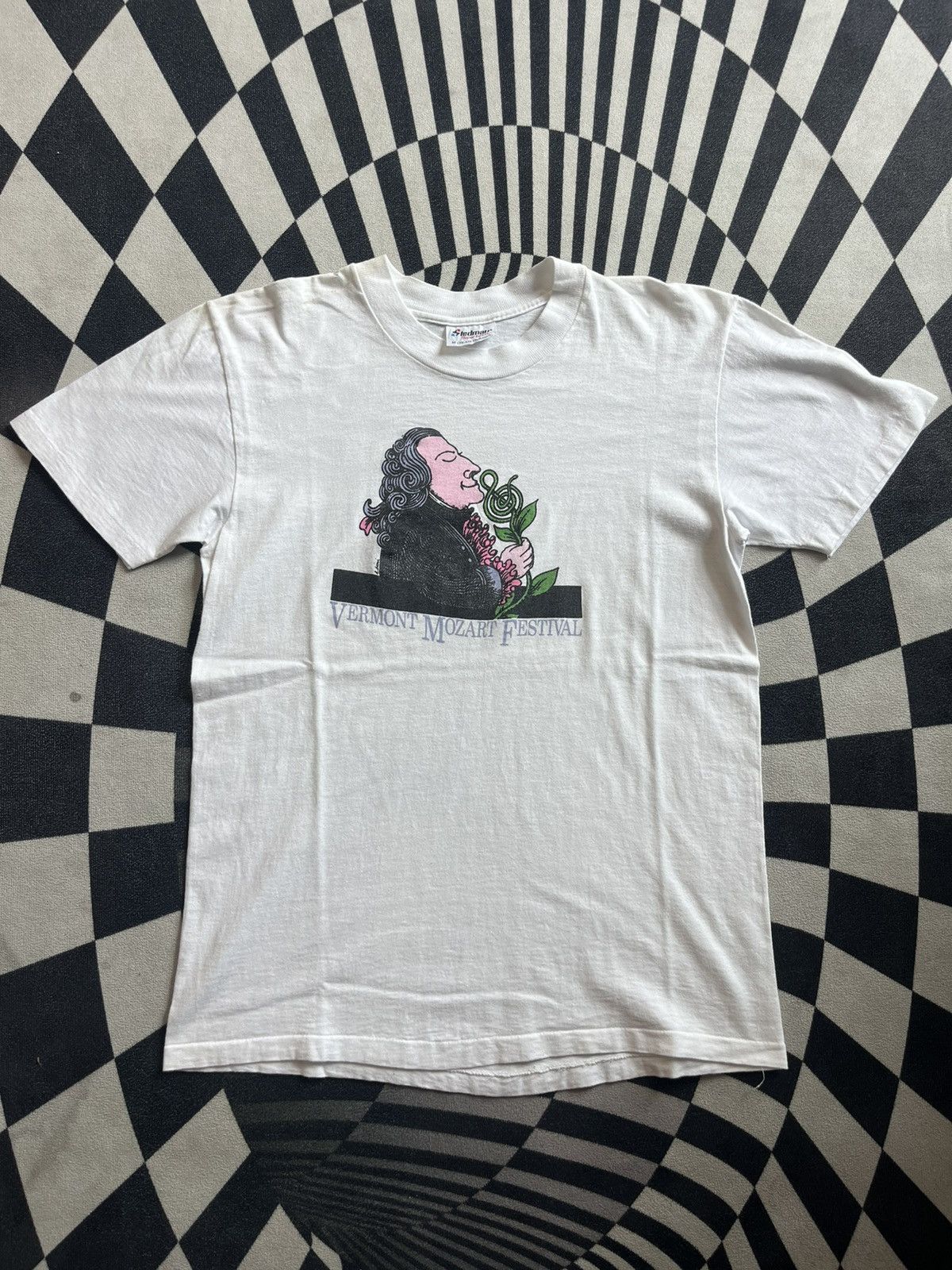 Arts & Science Vintage Vermont MOZART Festival Artwork 80’s-90’s Tshirt Size US M / EU 48-50 / 2 - 3 Thumbnail