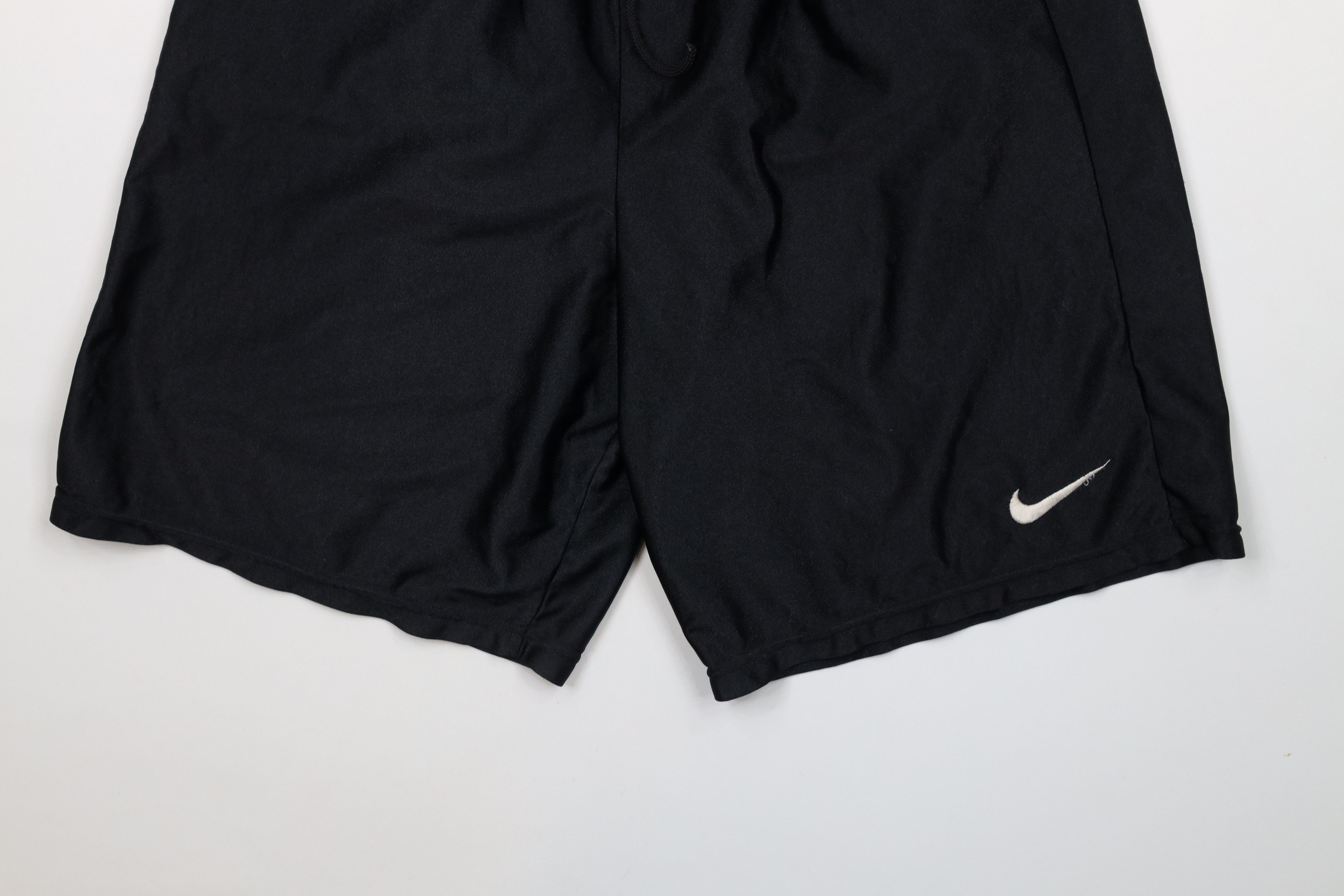 Nike × Vintage Vintage 90s Nike Mini Swoosh Above Knee Shorts Black USA Size US 32 / EU 48 - 4 Thumbnail