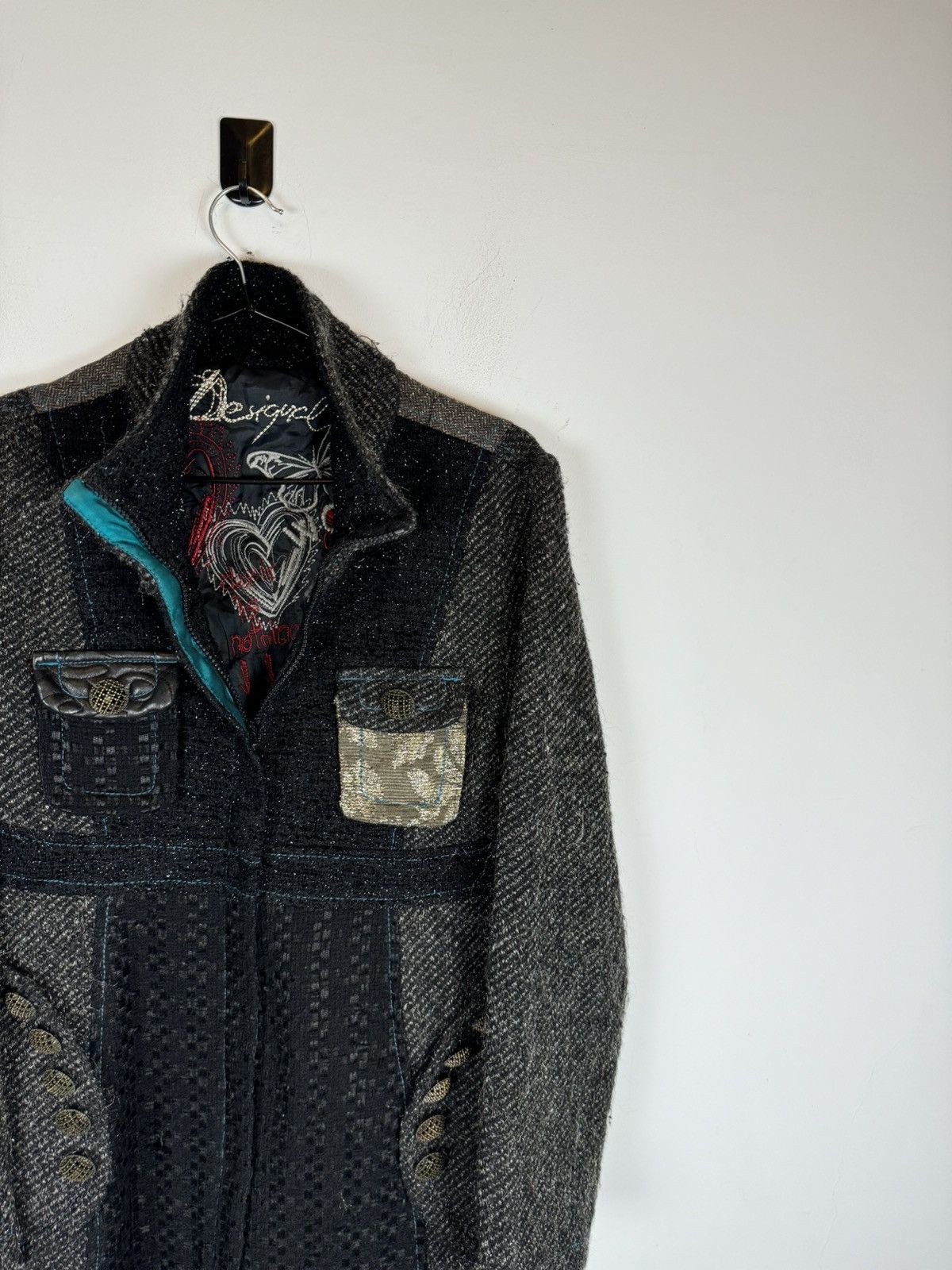 Desigual Woman’s Desigual Avant Garde Patchworck Style Coat Size XS / US 0-2 / IT 36-38 - 2 Thumbnail