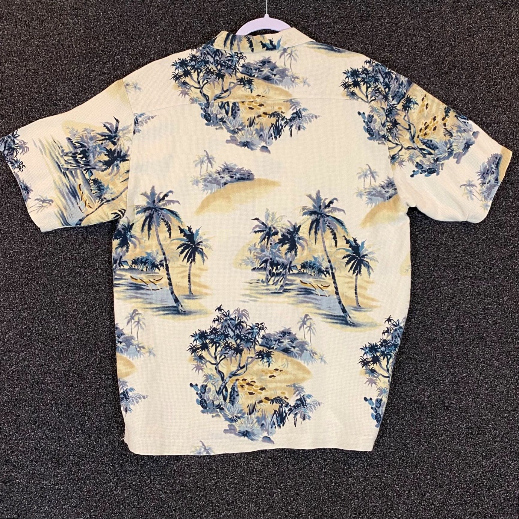 Tommy Bahama VINTAGE Tommy Bahama Men's Shirt Short Sleeve Silk Button-Up Floral Casual Summer White M Size US M / EU 48-50 / 2 - 5 Thumbnail