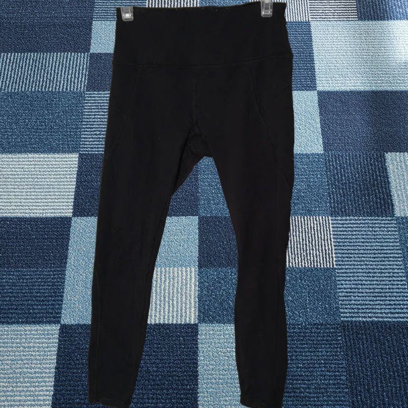 Vintage RBX Women's Black Yoga Pants Bottoms S Regular Elastic Waist Stretch Compression Pants Activewear Size 28" / US 6 / IT 42 - 1 Thumbnail