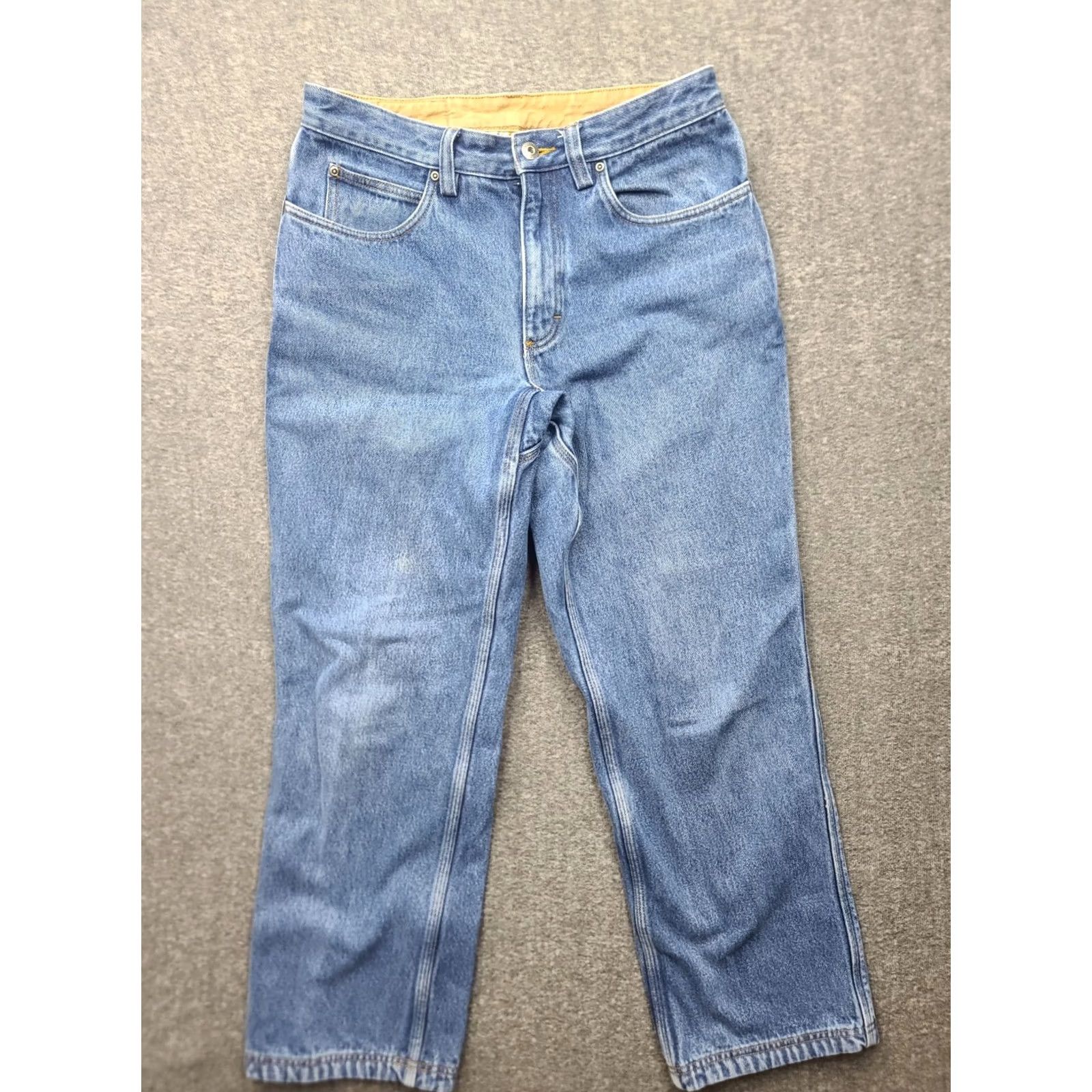 CO Duluth Ballroom Flannel-Lined Jeans 32x30 Blue Relaxed Fit Work Denim Jeans Mens Size US 32 / EU 48 - 2 Thumbnail