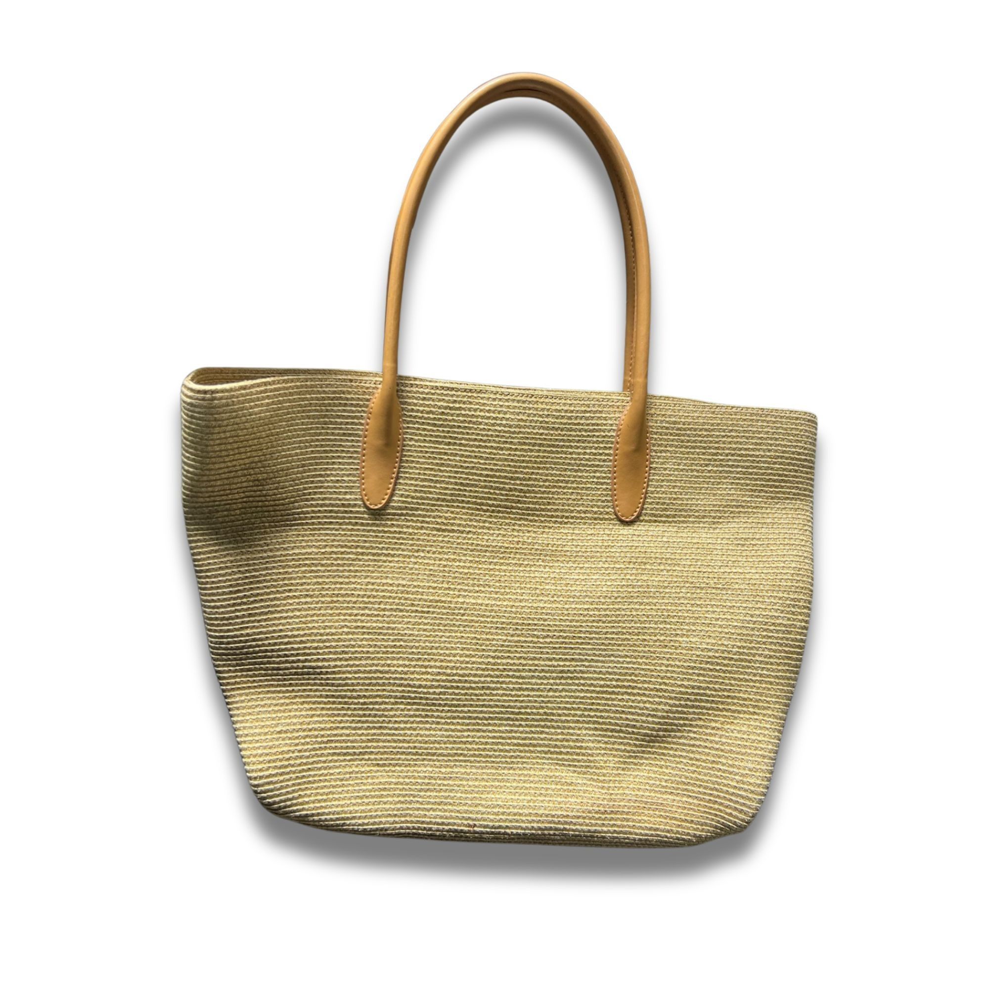 Talbots Talbots Medium Straw Tote With Leather Handles Durable Desi Size ONE SIZE - 2 Thumbnail