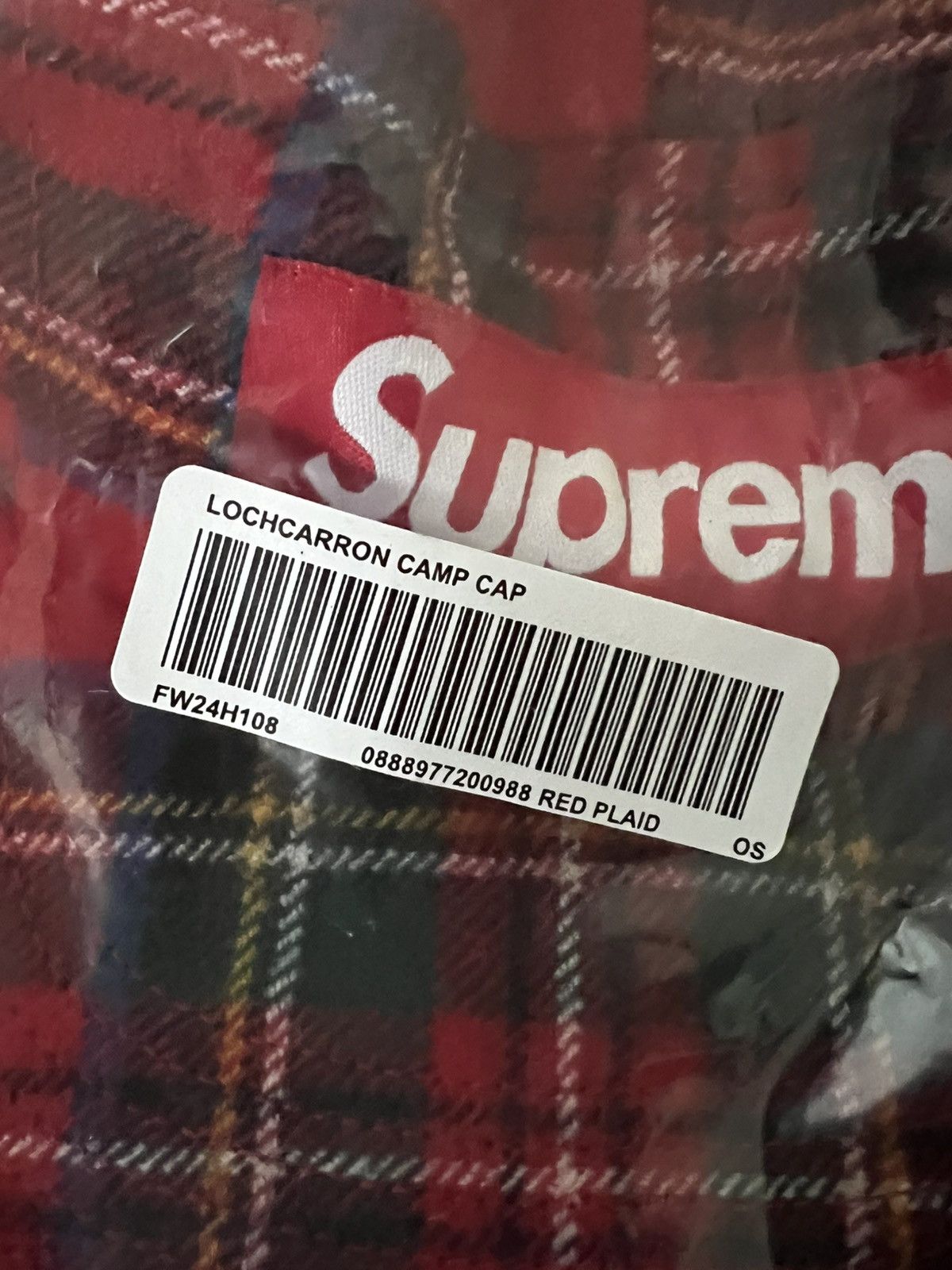 Supreme Supreme LOCHCARRON camp cap red plaid Size ONE SIZE - 2 Thumbnail
