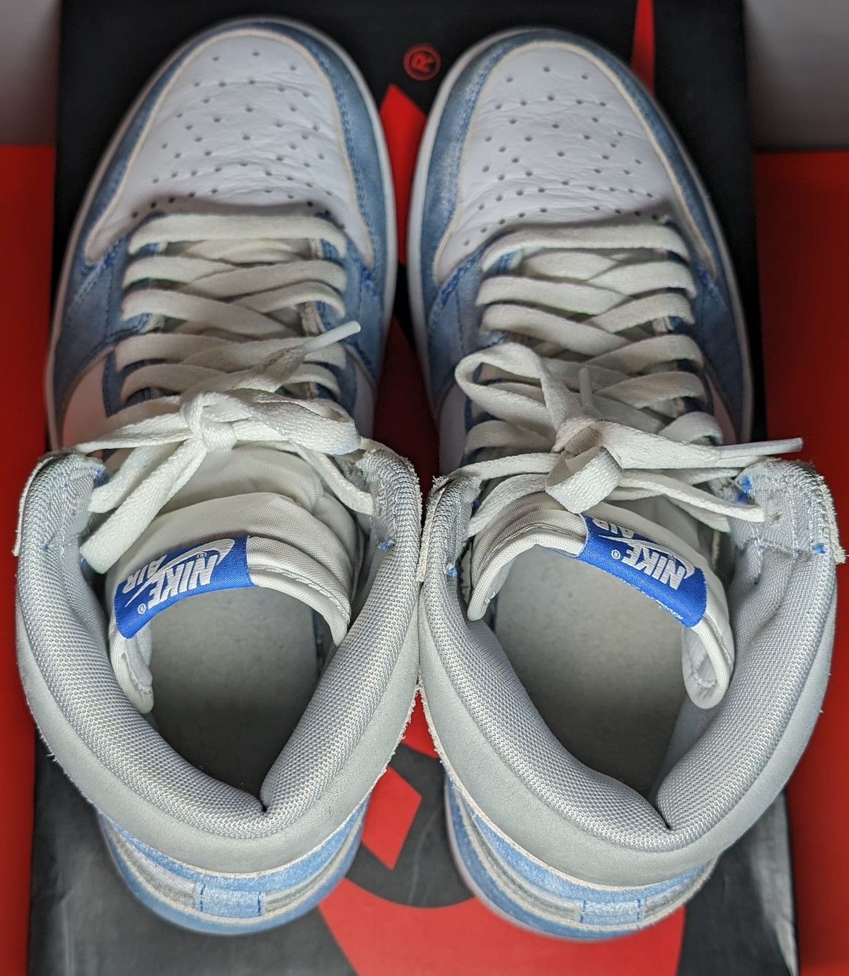 Jordan Brand Size 10 - Jordan 1 Retro OG High Hyper Royal Smoke Grey Size US 10 / EU 43 - 5 Thumbnail