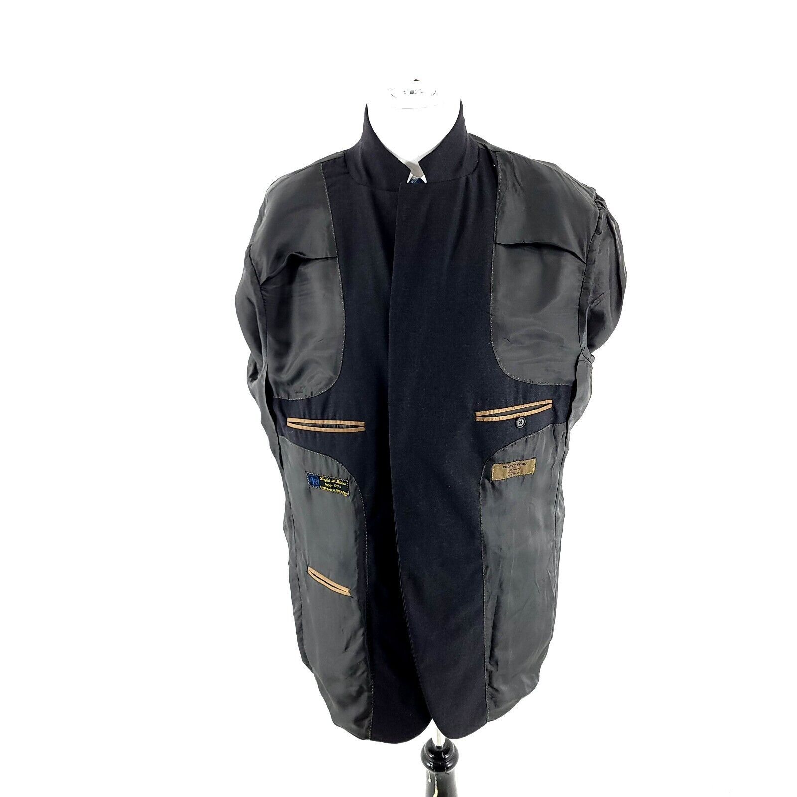 Pronto Uomo Pronto Uomo Signature Super 120s Wool 2 Button Blazer Suit J Size 46R - 11 Thumbnail