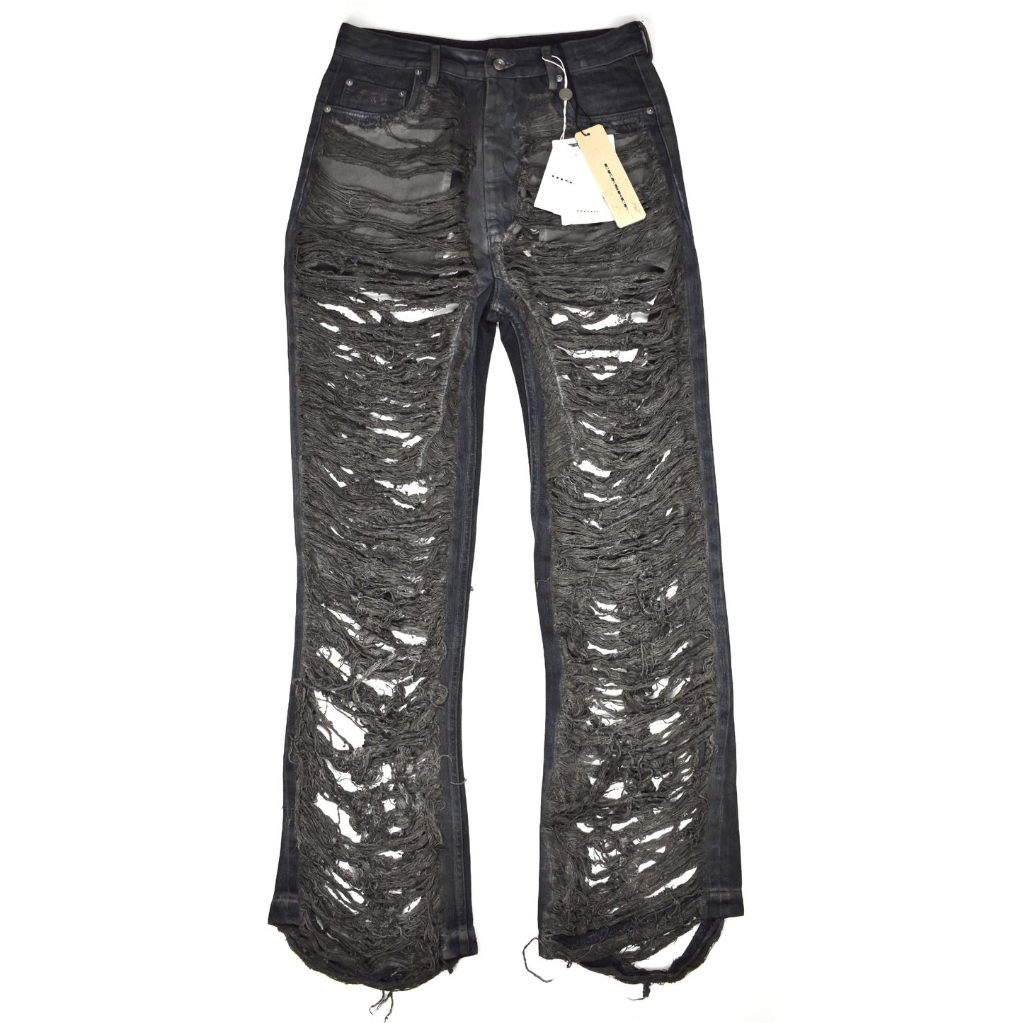 Rick Owens × Rick Owens Drkshdw Rick Owens DRKSHDW Dark Dust Shredded Geth Denim Jeans Size US 31 - 1 Thumbnail