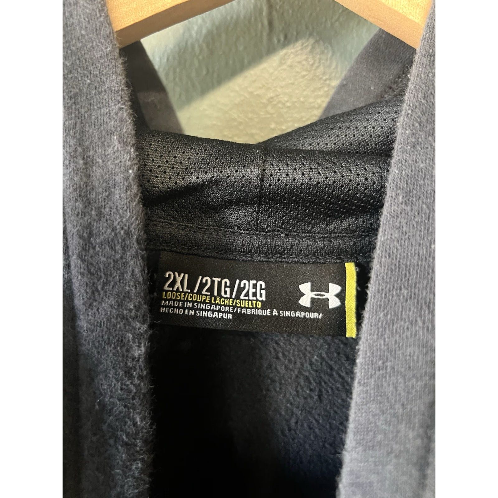Under Armour Under Armour Storm Mens Hoodie Black XL Hoodie Pullover Fleece Pocket Logo Size US XL / EU 56 / 4 - 3 Thumbnail