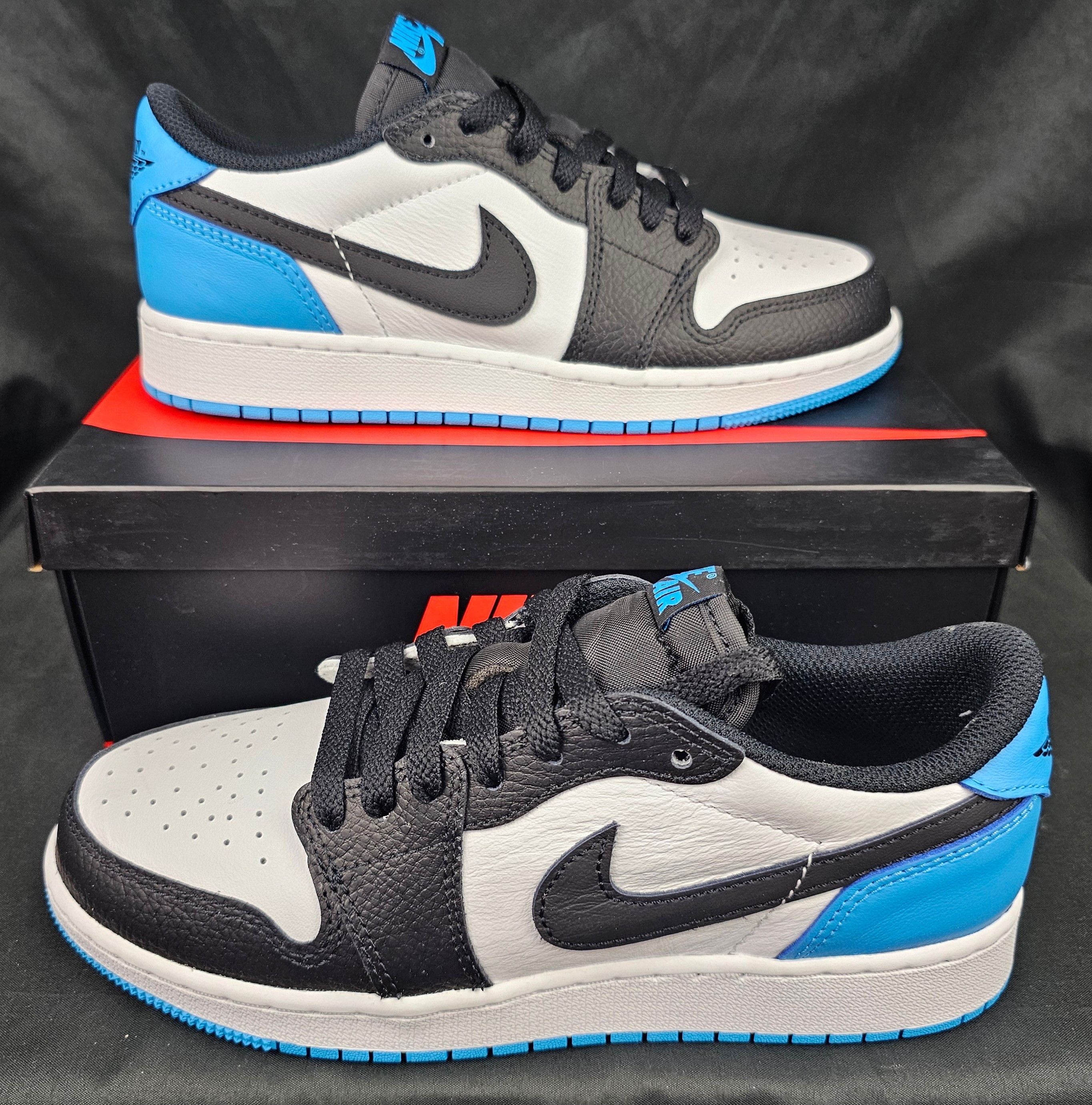 Jordan Brand Nike Air Jordan 1 Low OG Powder Blue GS Size 5.5Y BRAND NEW Size US 5.5 / EU 38 - 2 Thumbnail