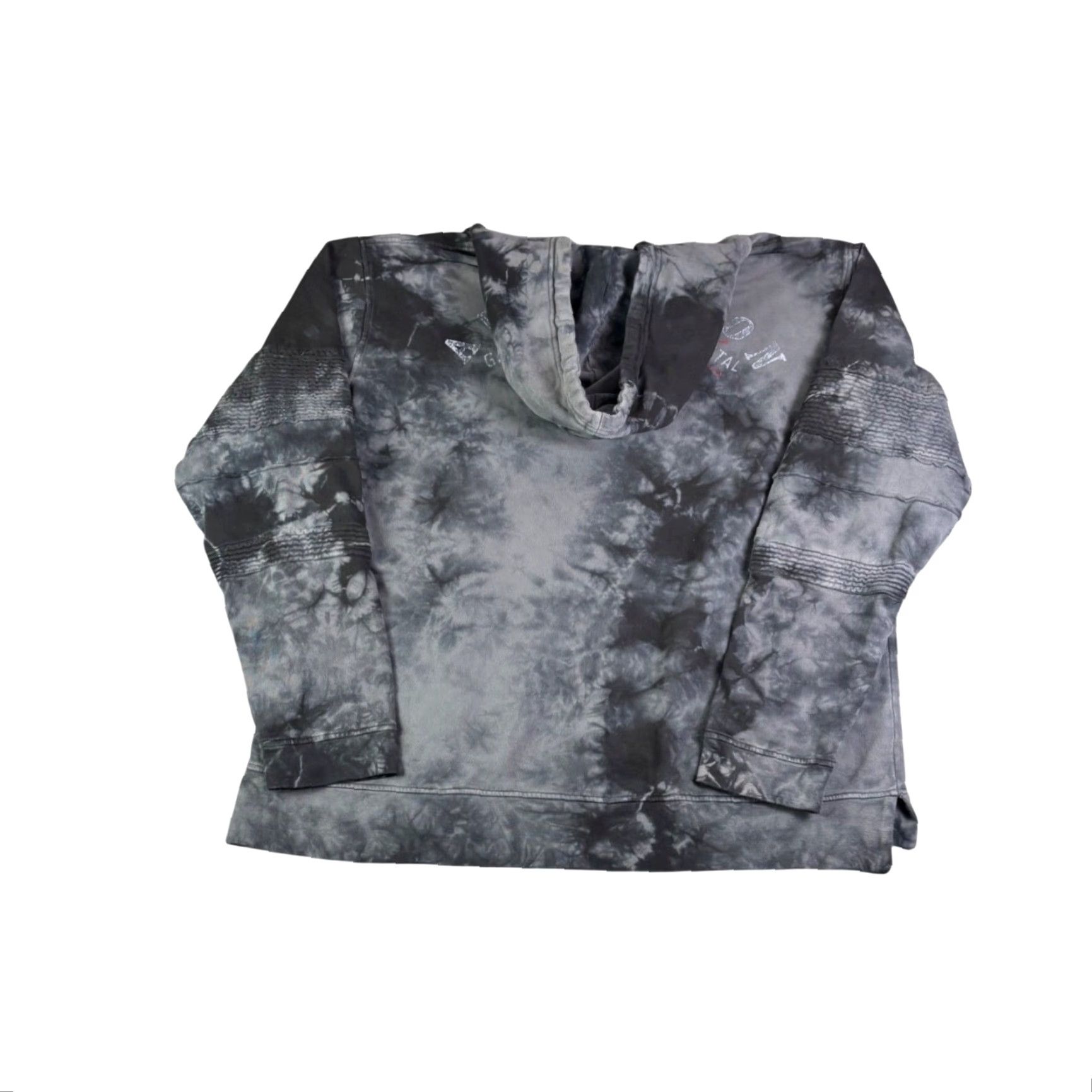 Affliction Affliction Hoodies Mens XL Tie Dye Moto Graphic Live Fast Black Multicolor Graphic Print Pullover Hooded Beaded Pocket V-Neck Long Sleeve Size US XL / EU 56 / 4 - 2 Thumbnail