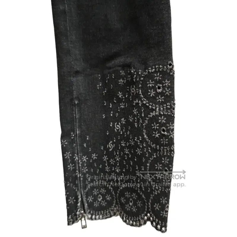 Chanel Chanel Black Gray Cotton Women's Jeans . Size 28" / US 6 / IT 42 - 3 Thumbnail