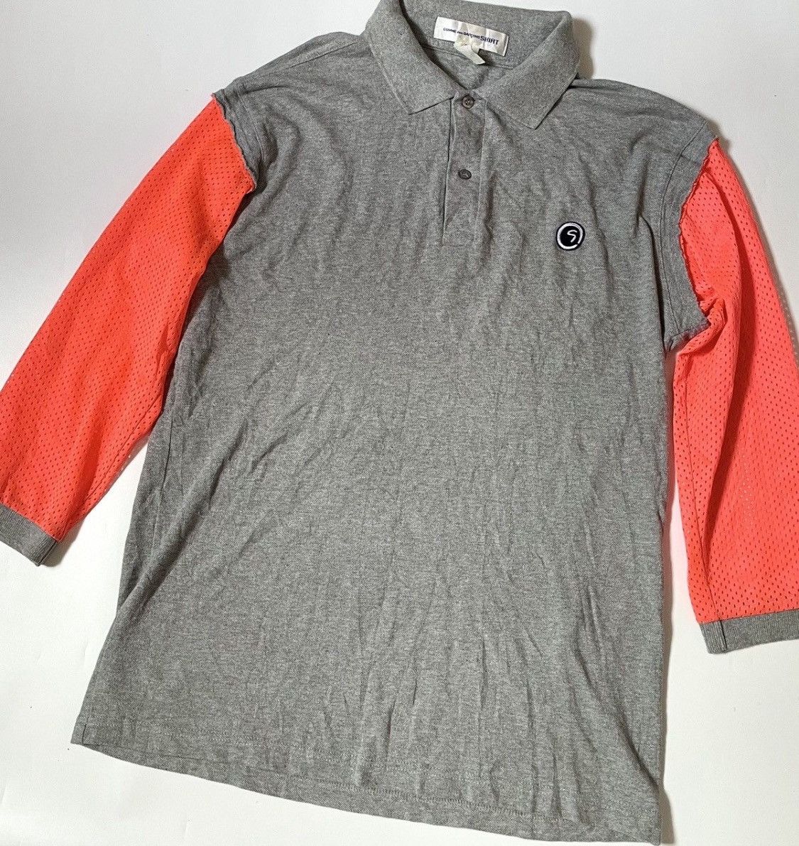 Comme des Garcons Vintage CDG SHIRT hybrid sleeves polo shirt Size US S / EU 44-46 / 1 - 3 Thumbnail
