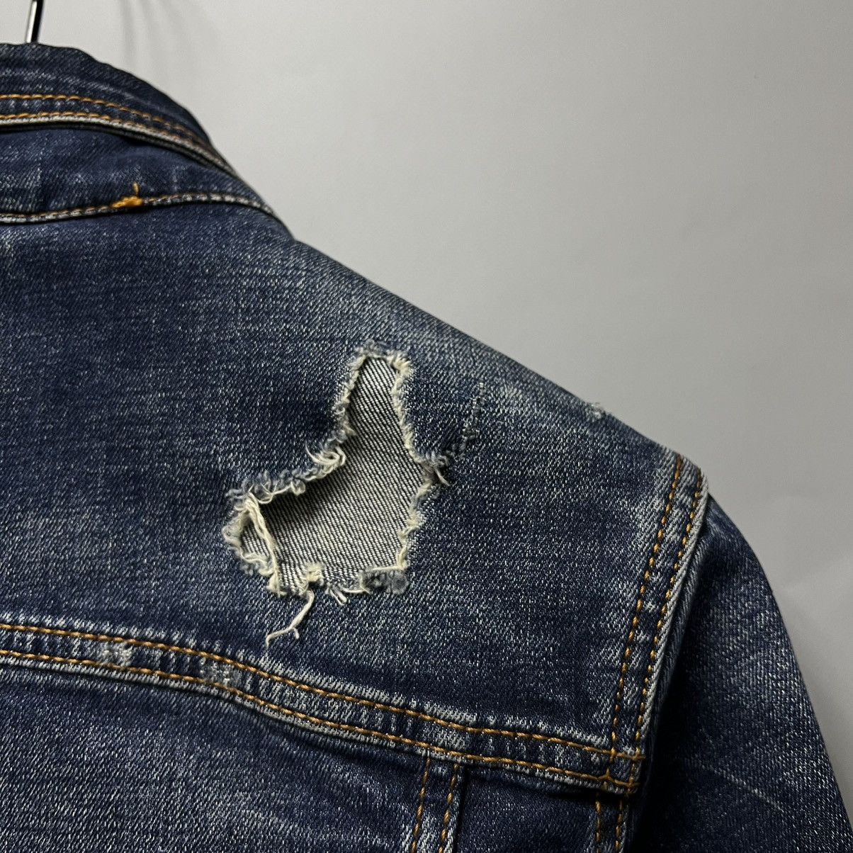 Dsquared2 Dsquared2 Women's Distressed Denim Jacket Size S Size S / US 4 / IT 40 - 15 Thumbnail