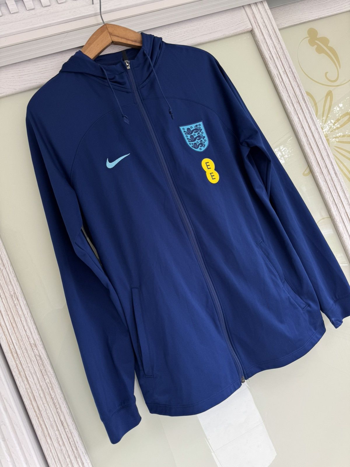 Nike England 2022-2023 Soccer Training Full Zip Hoodie Jersey Kit Size US M / EU 48-50 / 2 - 4 Thumbnail