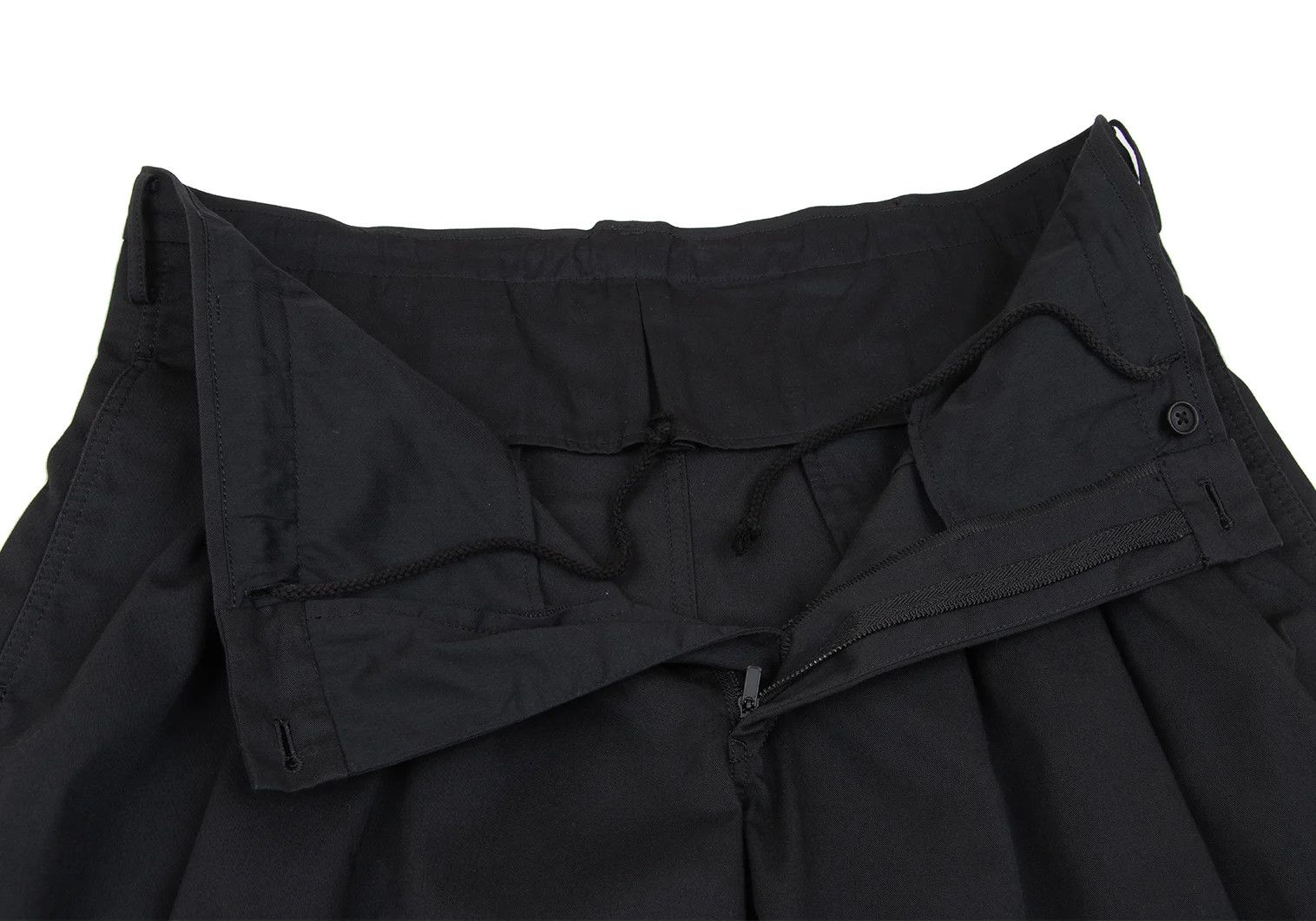 Jean Paul Gaultier Poly Cotton Twill 12 Tuck Pants in Black Size US 32 / EU 48 - 5 Thumbnail