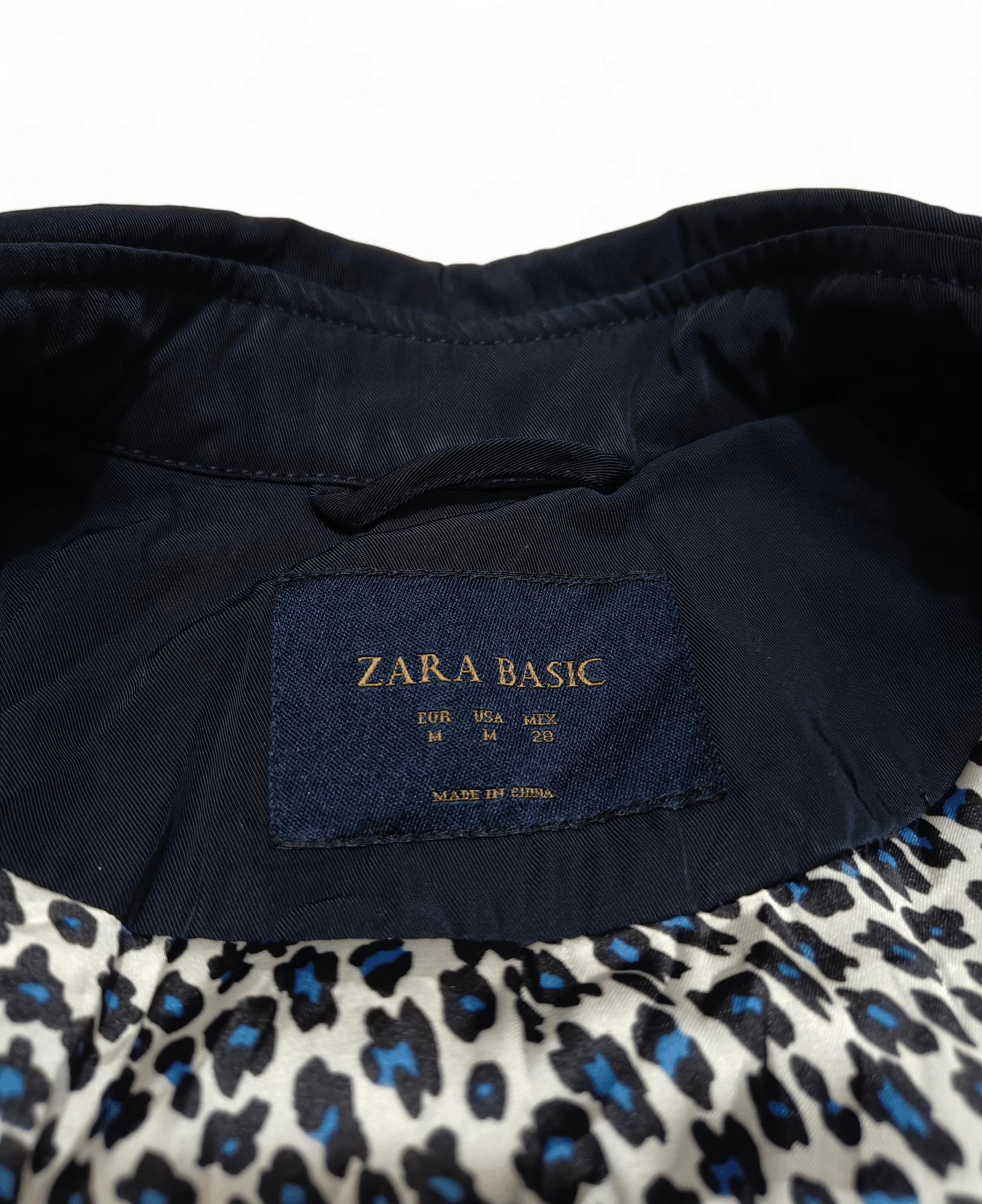 Other Vintage ZARA Basic Women Navy Trench Coat Size M / US 6-8 / IT 42-44 - 6 Thumbnail