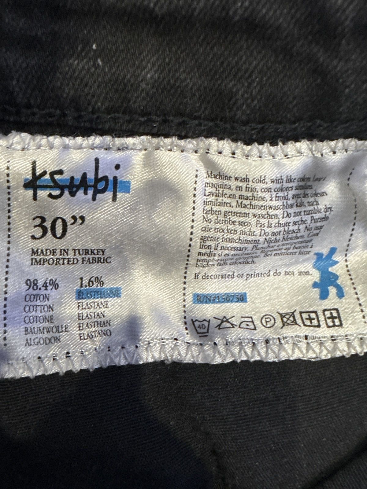 Ksubi Ksubi Chitch Laid Black Jeans Size US 30 / EU 46 - 8 Thumbnail