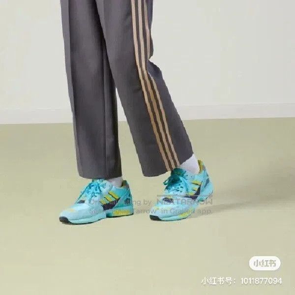 Gucci Gucci x Adidas Blue Yellow Women's Sneakers. Size US 5 / IT 35 - 1 Thumbnail