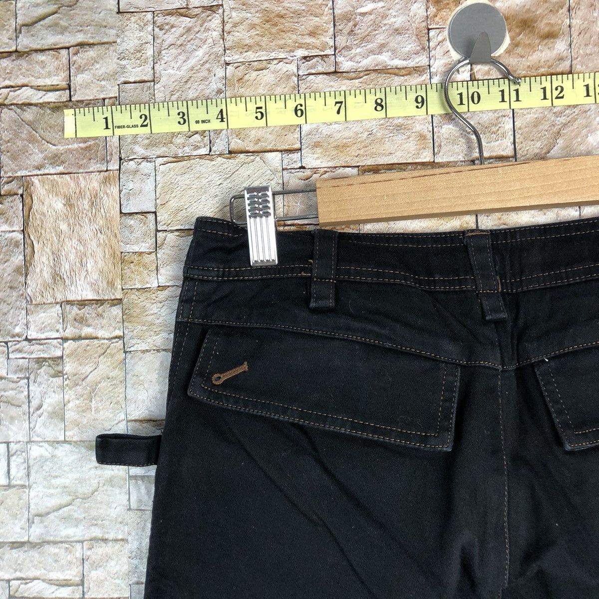 Japanese Brand Una Class Black Cargo Multipocket Pants #A729 Size 26" / US 2 / IT 38 - 18 Thumbnail