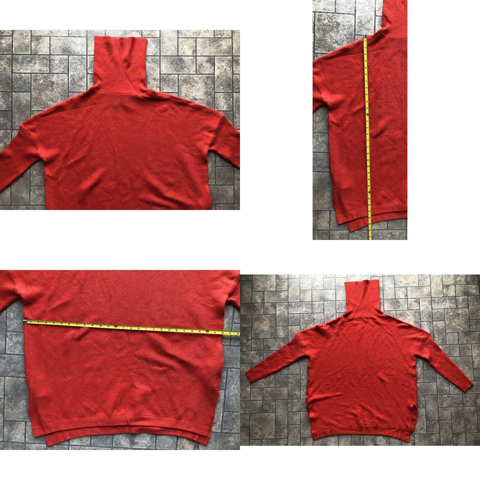 Vintage NWT New Lillusory Classic Women’s Orange Turtleneck Sweater Size XL Size XL / US 12-14 / IT 48-50 - 8 Thumbnail