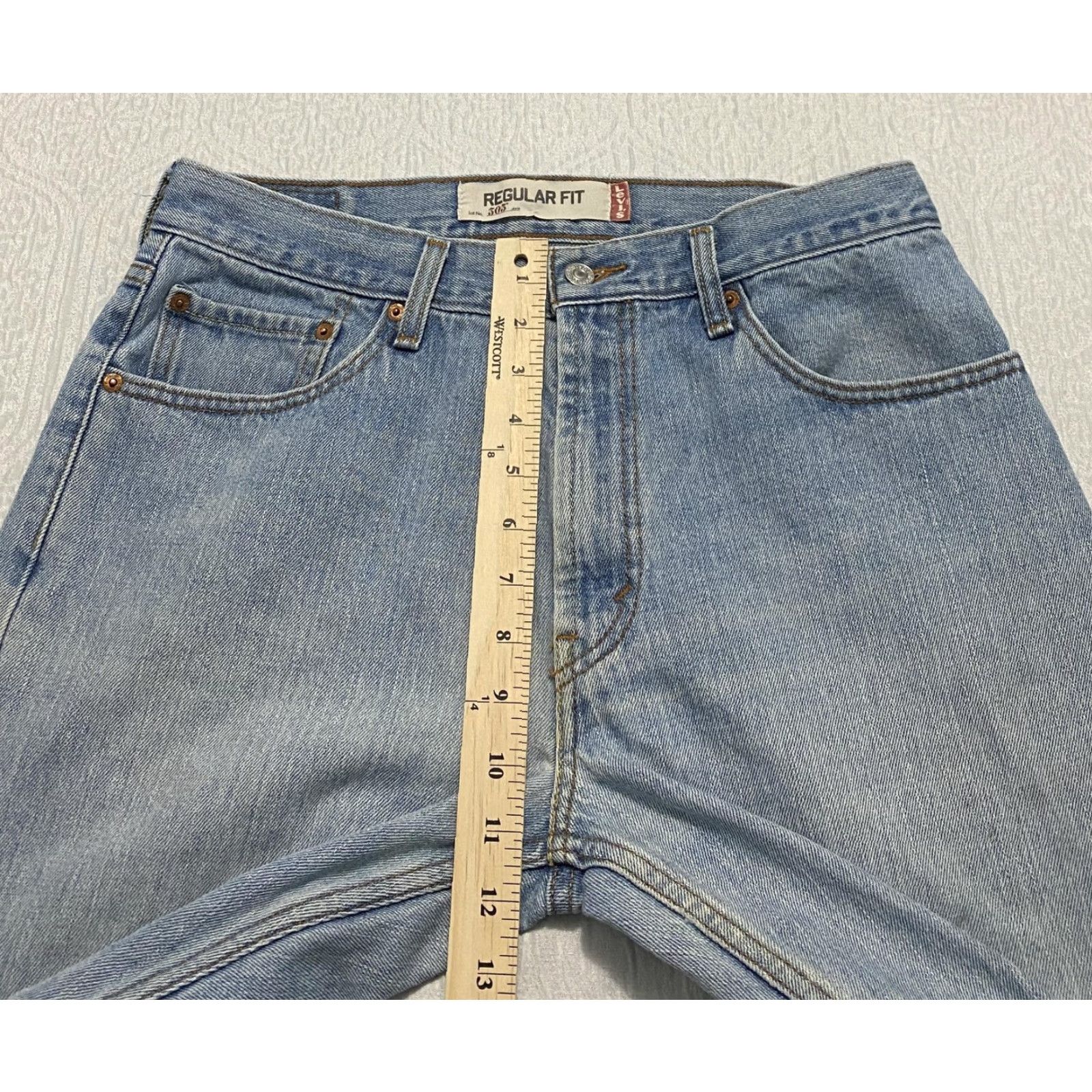 Levi's VINTAGE Levi's 505 Jeans Mens 34x30 Blue Regular Fit Straight Leg Denim Size US 34 / EU 50 - 7 Thumbnail