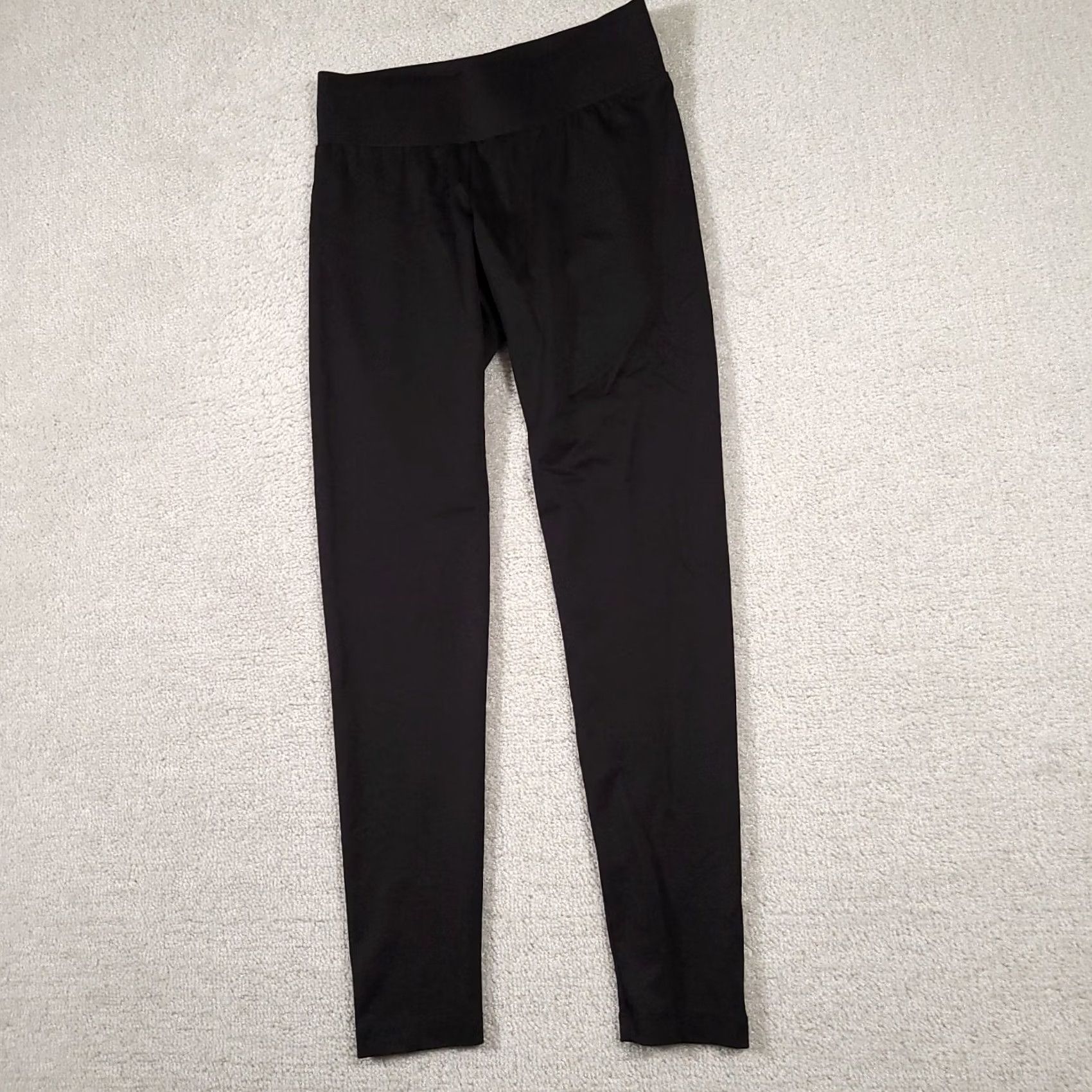 Vintage A'nue Ligne Leggings Womens Small Black Wide Band Classic Style Stretch - Activewear, Casual, Travel, Business Size 28" / US 6 / IT 42 - 2 Thumbnail