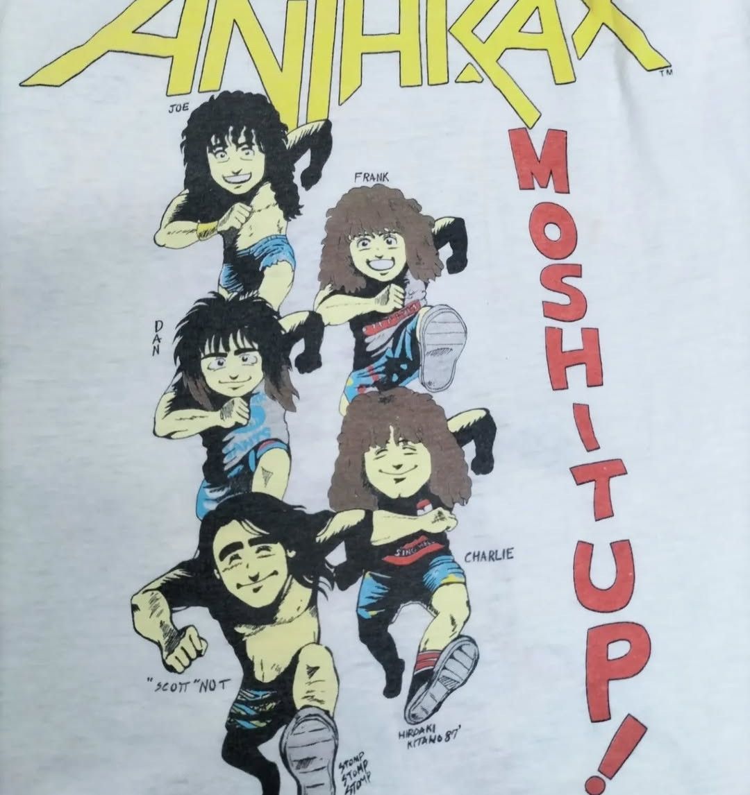 Band Tees × Vintage Vintage 87 anthrax "mosh it up" Size US M / EU 48-50 / 2 - 5 Thumbnail