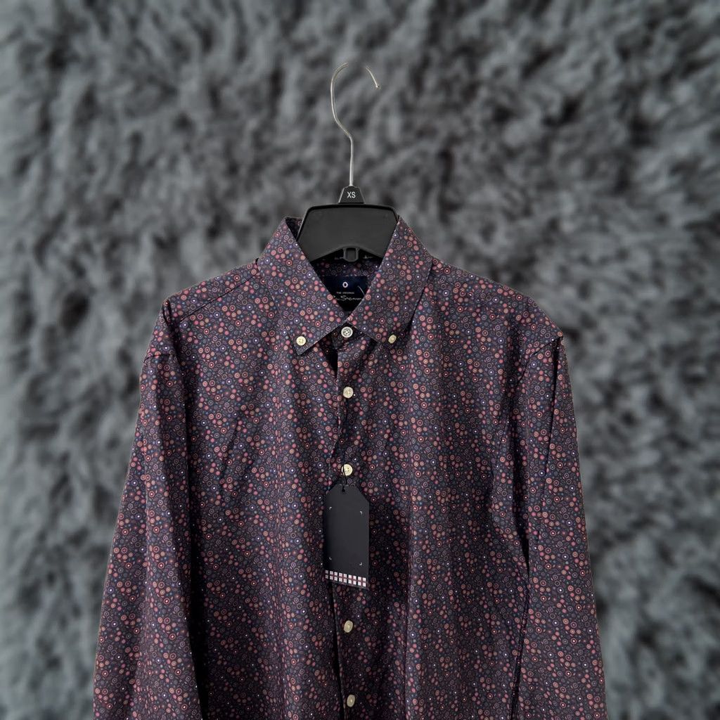 Ben Sherman Ben Sherman Slim Fit Button Down Shirt Mens Medium Black Floral L/S Slim Stretch Wrinkle Free Moisture Wicking Button-Up Pattern Floral Size US M / EU 48-50 / 2 - 1 Thumbnail