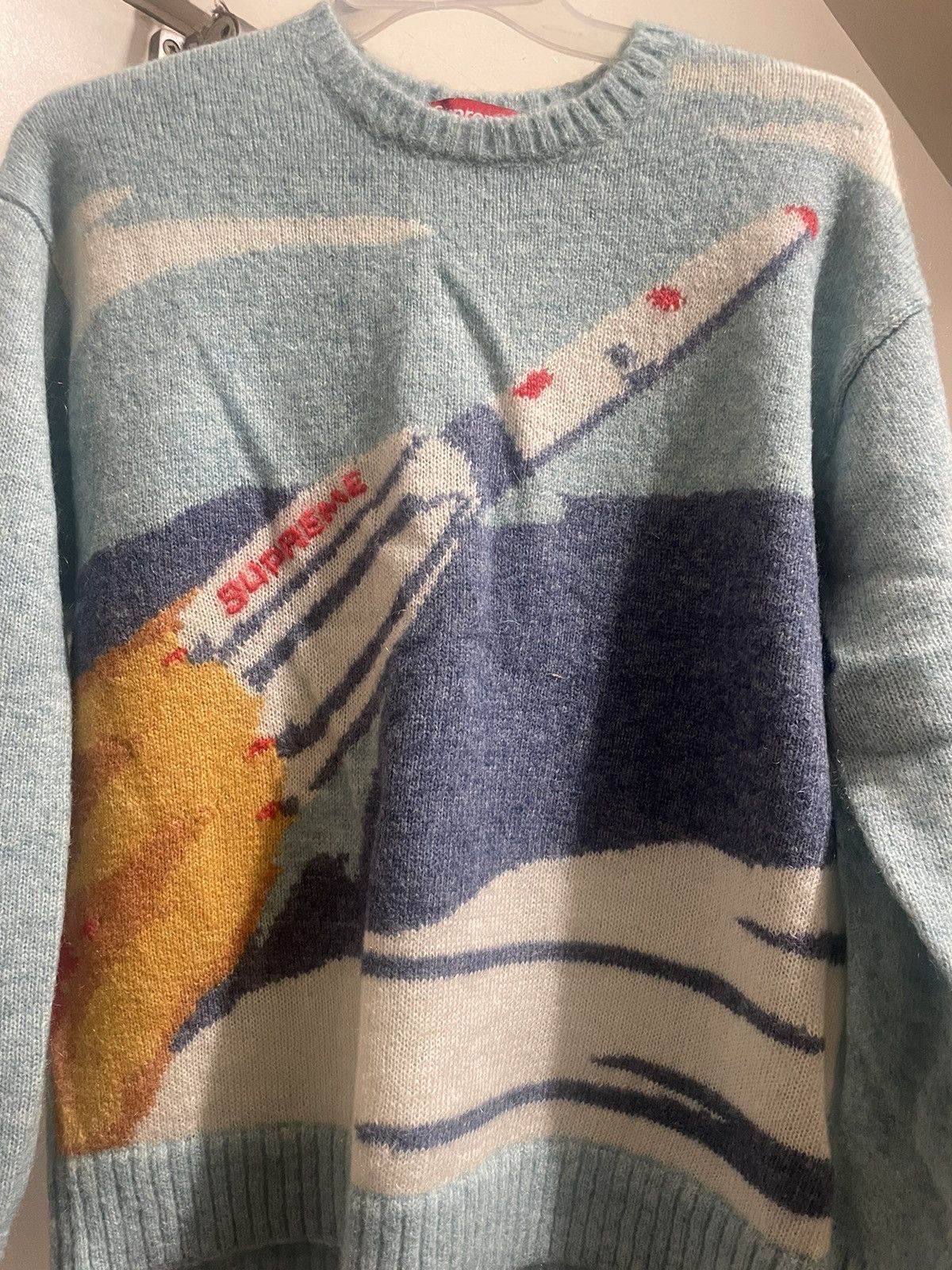 Rocket sweater supreme Supreme Rocket Sweater Blue XL
