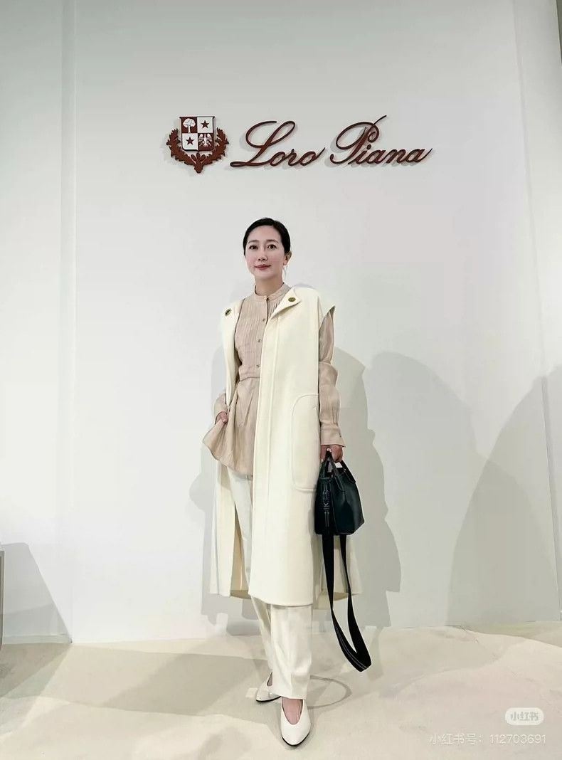 Loro Piana LOEWE Classic beige white cashmere long jacket Size S / US 4 / IT 40 - 4 Thumbnail